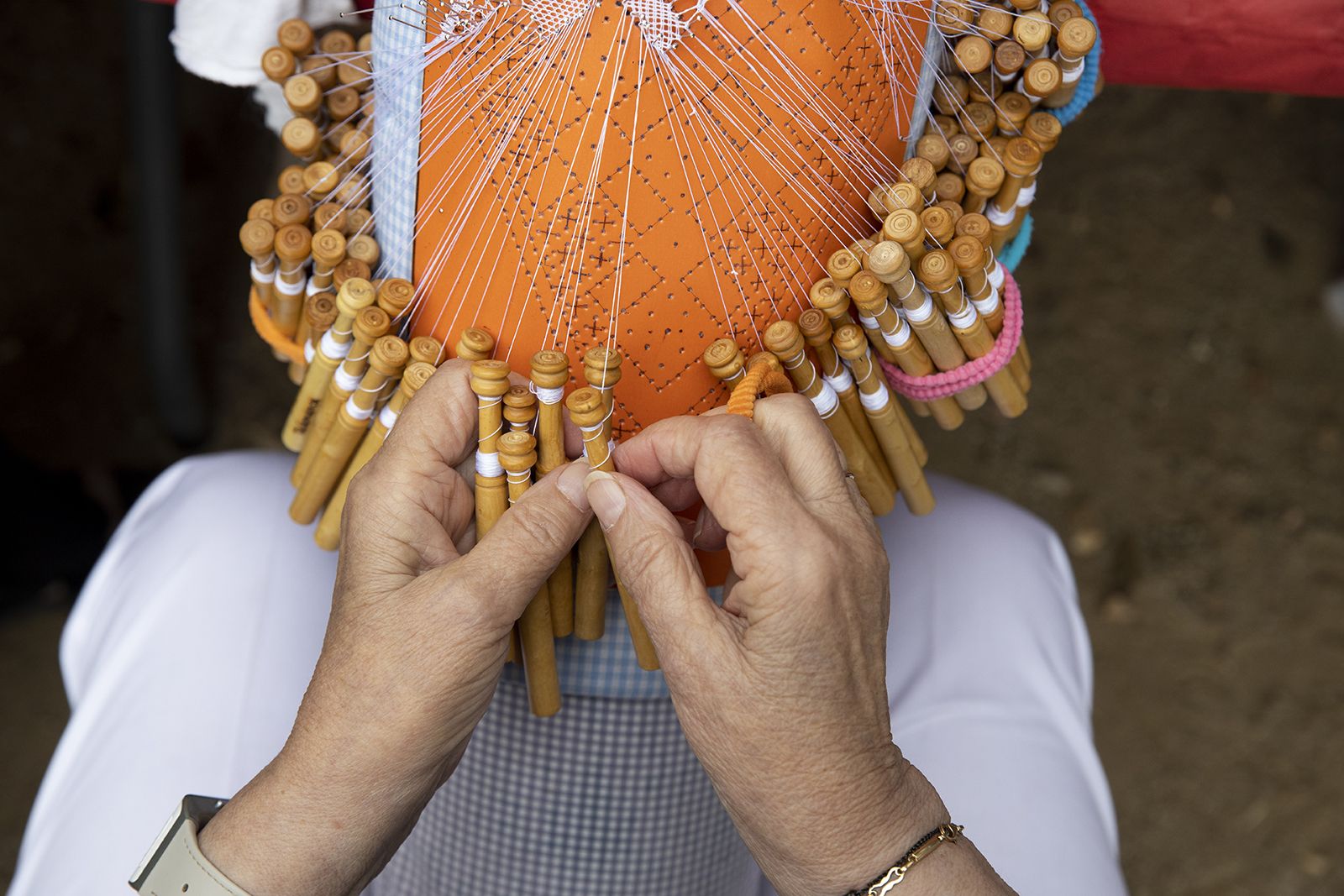 V Trobada de puntaires de Festa Major. FOTO: Victòria Rovira (TOT Sant Cugat)