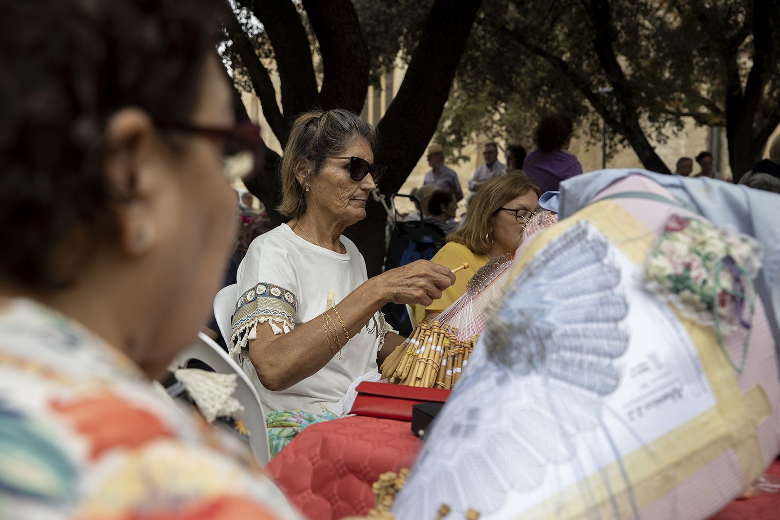 V Trobada de puntaires de Festa Major. FOTO: Victòria Rovira (TOT Sant Cugat)