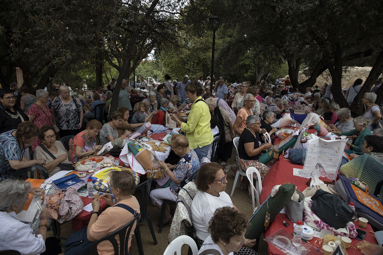 V Trobada de puntaires de Festa Major. FOTO: Victòria Rovira (TOT Sant Cugat)