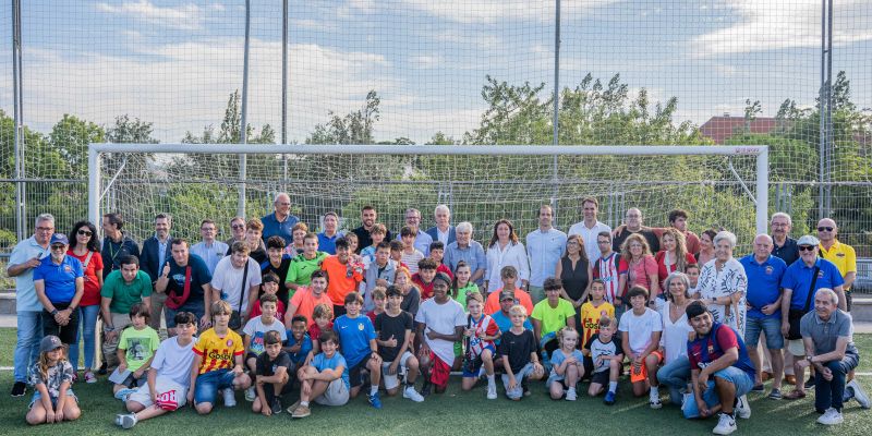 David López (Girona FC) ha visitat Sant Cugat per una rebuda institucional. FOTO: Ajuntament