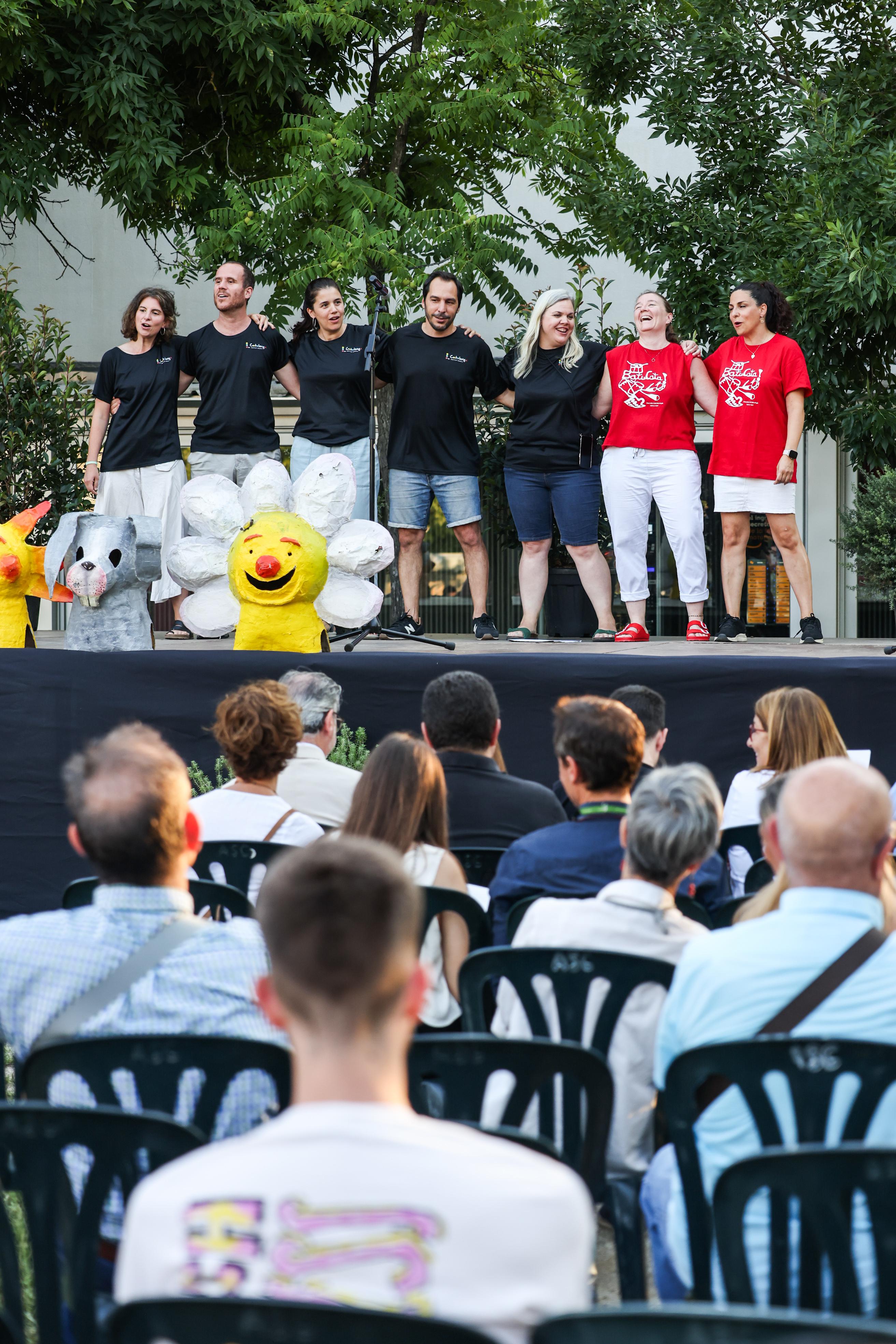 Pregó de la Festa Major de Mira-sol a càrrec de l'AFA del Catalunya FOTO: Lali Puig (Ajuntament)