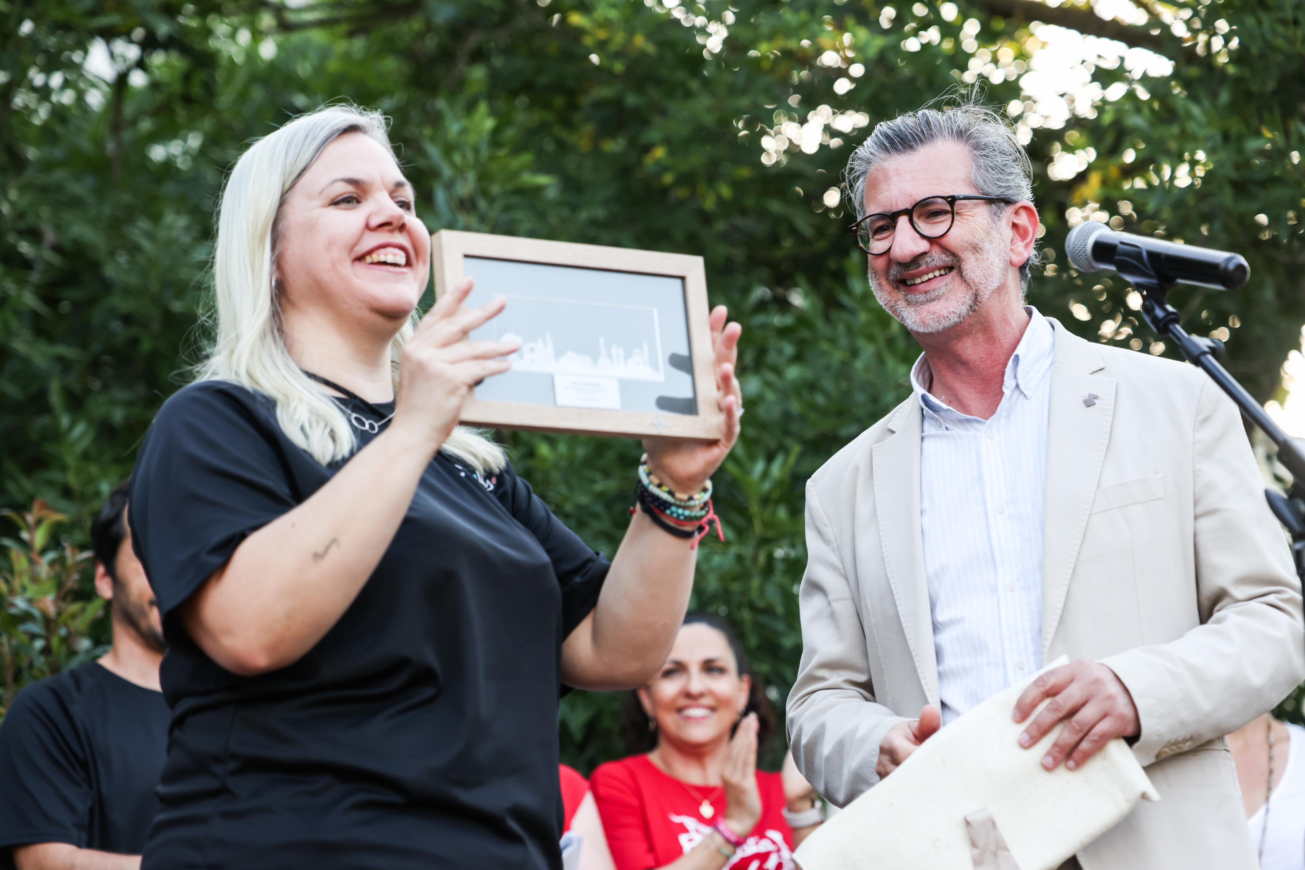 Pregó de la Festa Major de Mira-sol a càrrec de l'AFA del Catalunya FOTO: Lali Puig (Ajuntament)