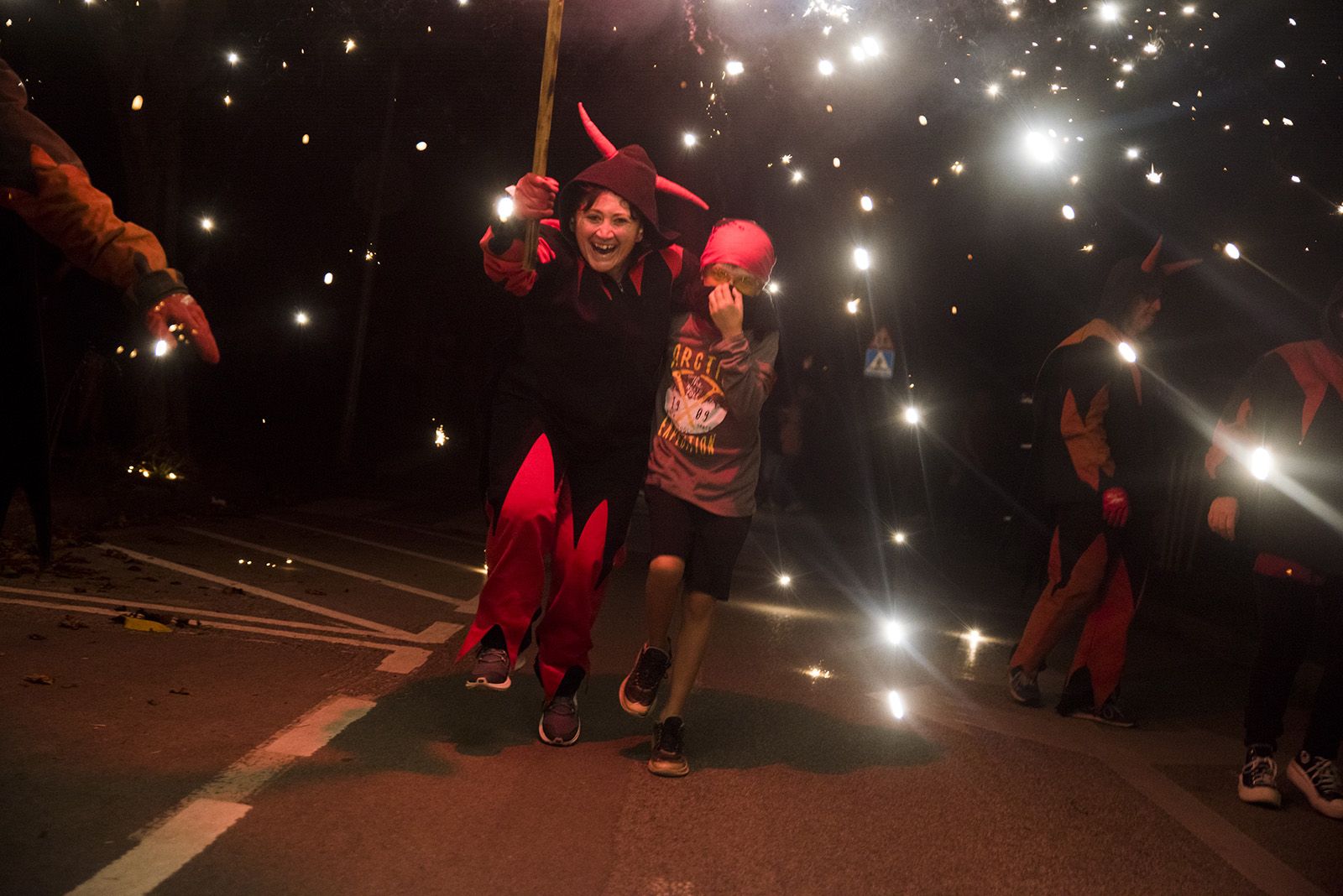 Correfoc de la Festa Major de Mira-Sol. FOTOS: Bernat Millet