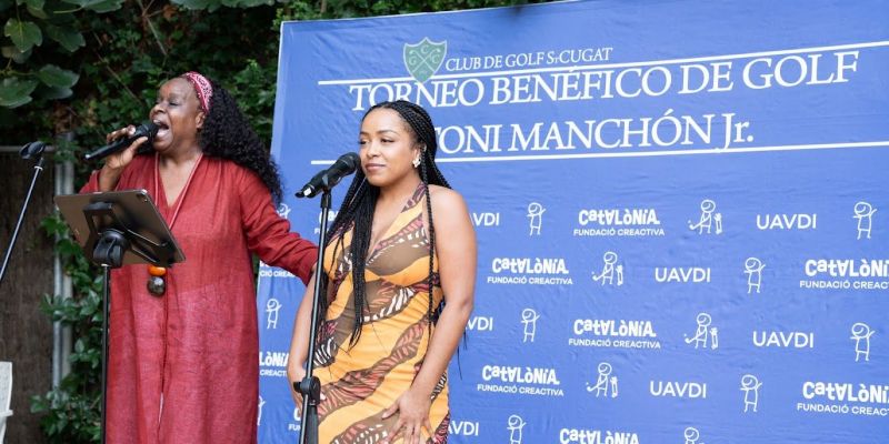 Actuació de Mónica Green al Torneig solidari Toni Manchón Jr. FOTO: Carme de Olazabal