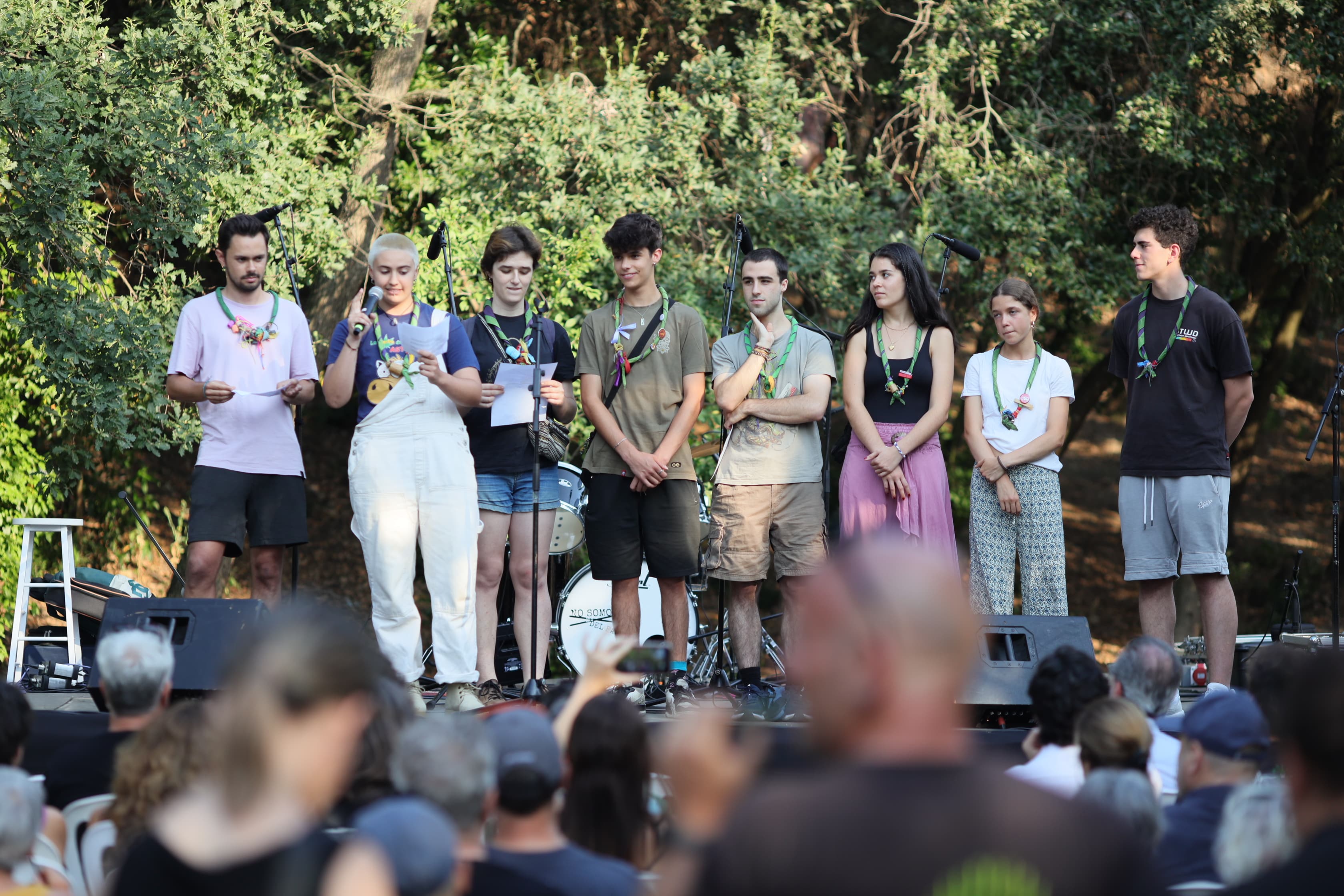 Pregó de la Festa Major de La Floresta a càrrec de l'Agrupament Escolta La Floresta FOTO: Ajuntament