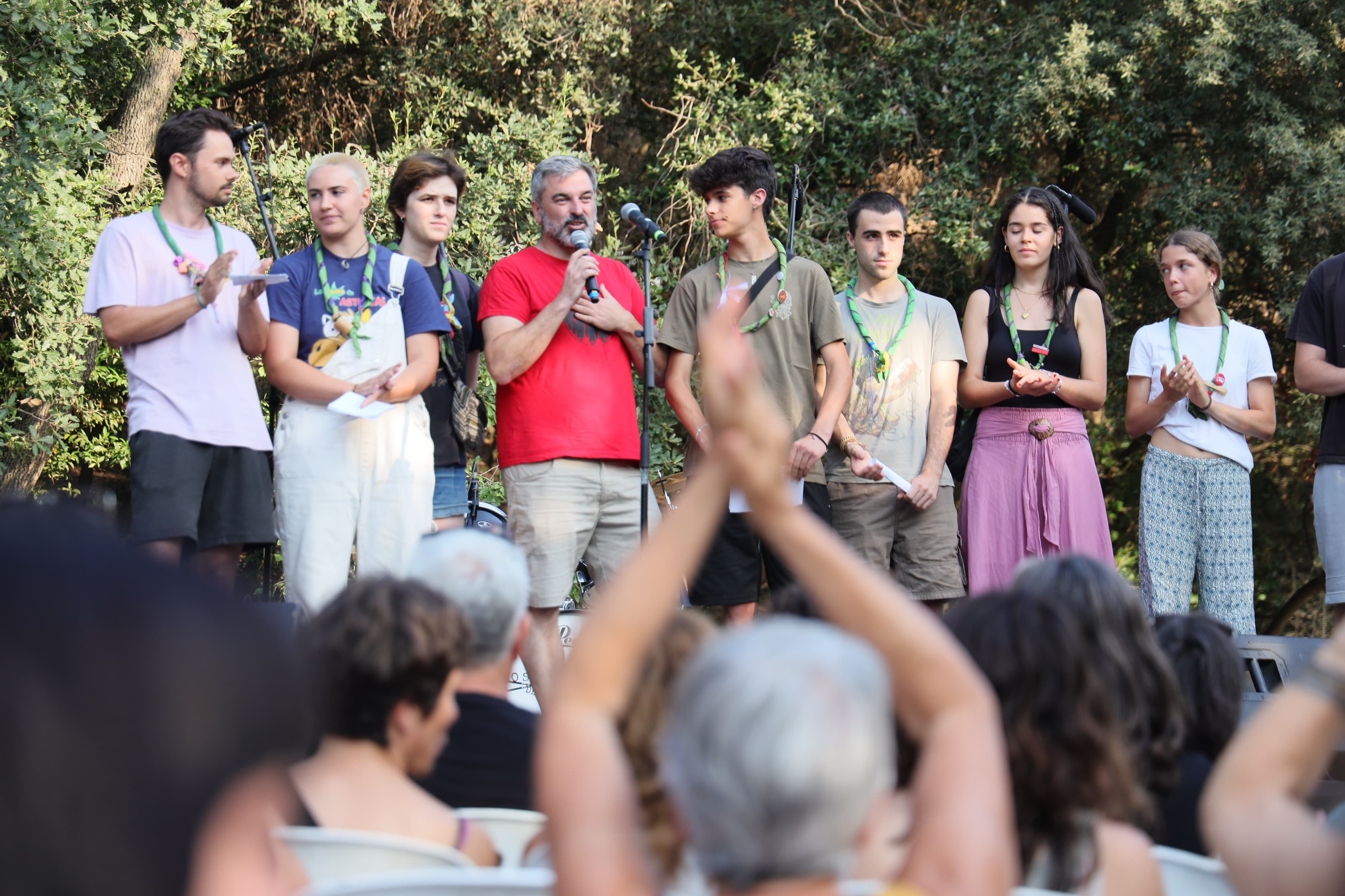 Pregó de la Festa Major de La Floresta a càrrec de l'Agrupament Escolta La Floresta FOTO: Ajuntament