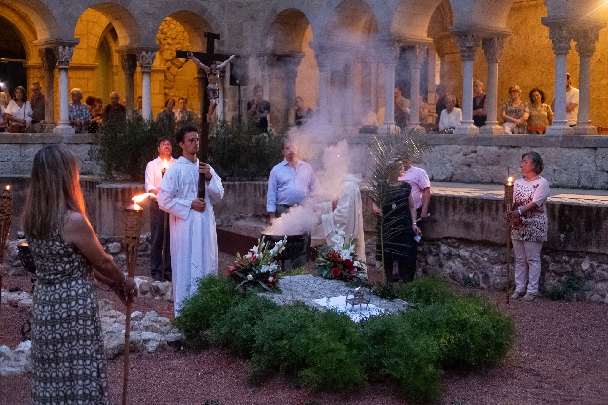 Acte d'homenatge a Sant Cugat al Claustre del Monestir FOTO: Bernat Millet (TOT Sant Cugat)