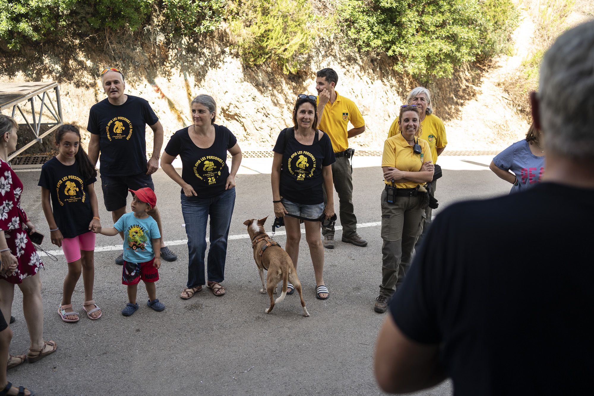  Pràctiques del Grup d'autoprotecció durant la Festa Major de Sol i Aire. FOTO: Mireia Comas