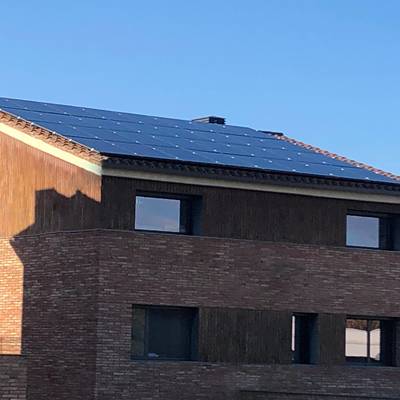 instal·lació d'autoconsum a Sant Cugat d'Origen Solar. FOTO: Cedida