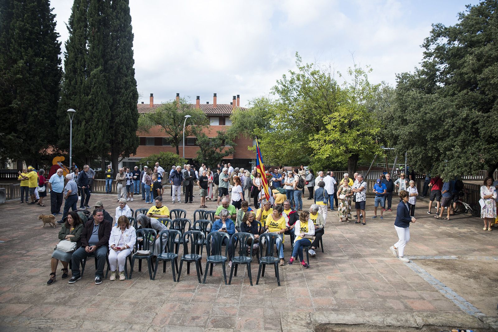 Ofrena floral a Rafael Casanova FOTO: Bernat Millet