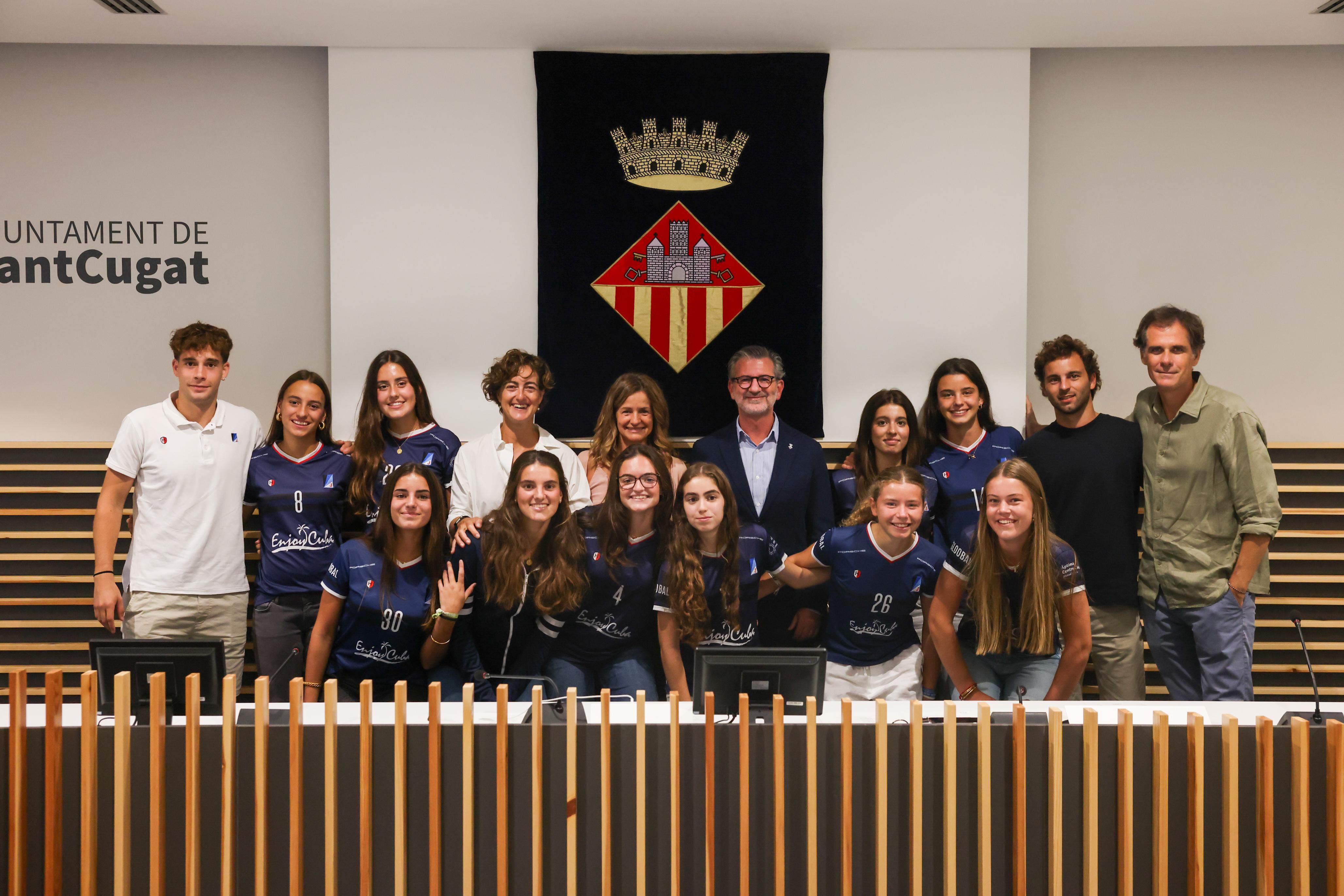 L'equip cadet del Junior FC va guanyar el Campionat d'Espanya d'hoquei herba i de sala i el Campionat de Catalunya d'hoquei sala. FOTO: Ajuntament