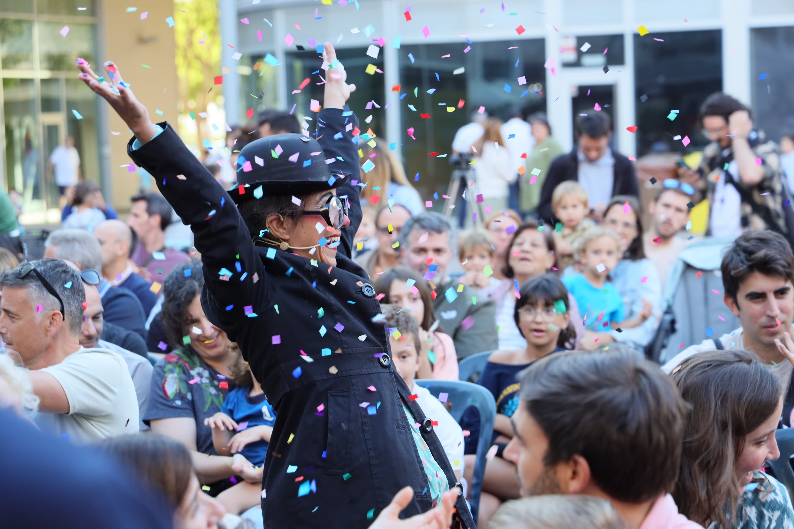 Espectacle de Clown durant la Festa Major de Volpelleres. FOTO: Ajuntament