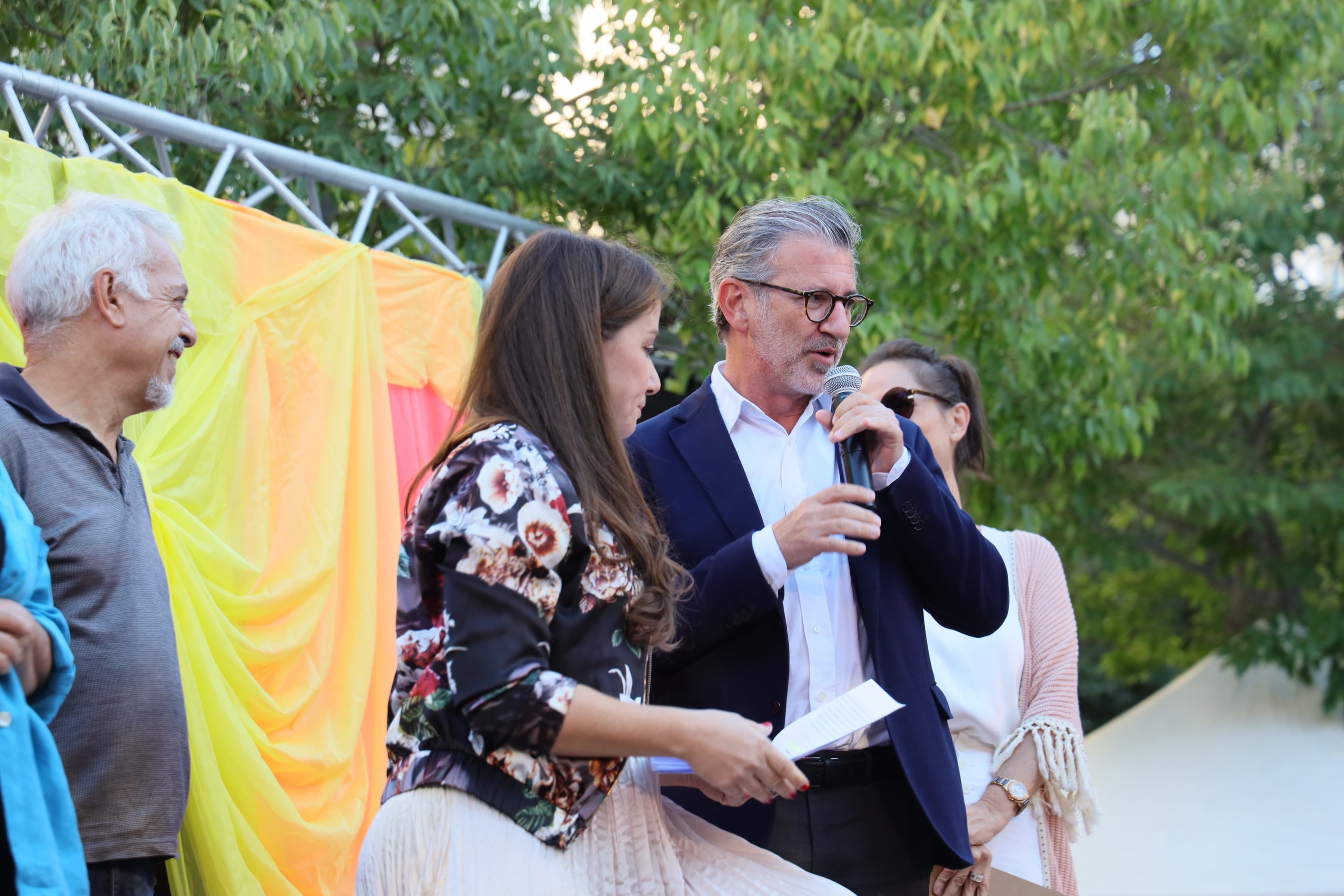 L'alcalde de Sant Cugat, Josep Maria Vallès, durant el pregó de la Festa Major de Volpelleres. FOTO: Ajuntament