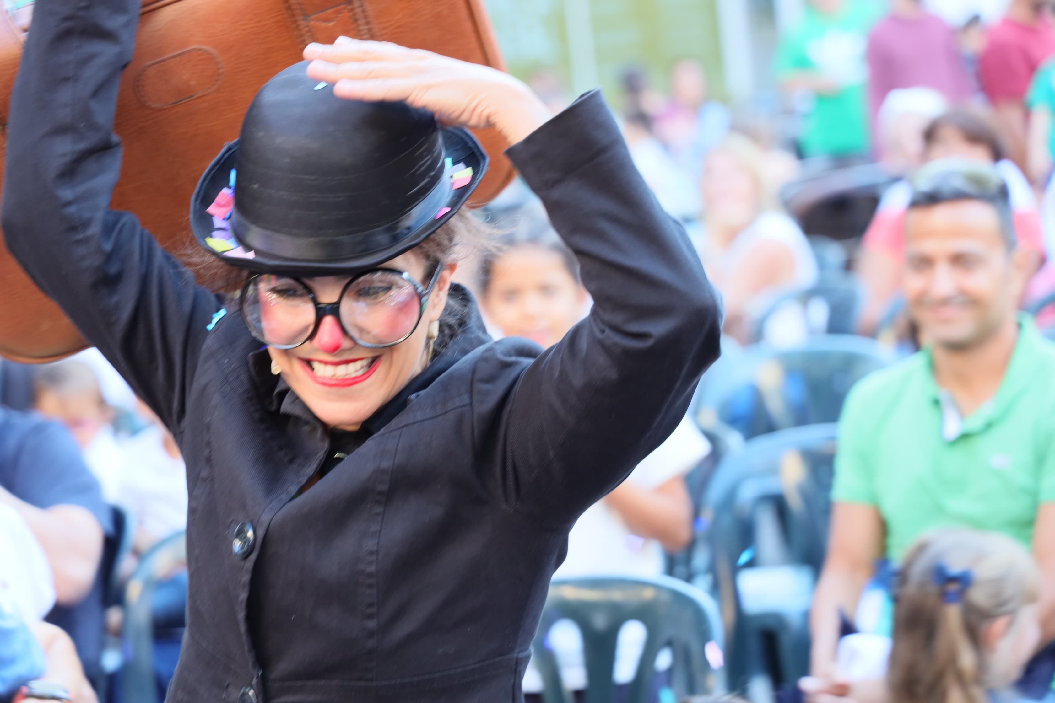 Espectacle de Clown durant la Festa Major de Volpelleres. FOTO: Ajuntament