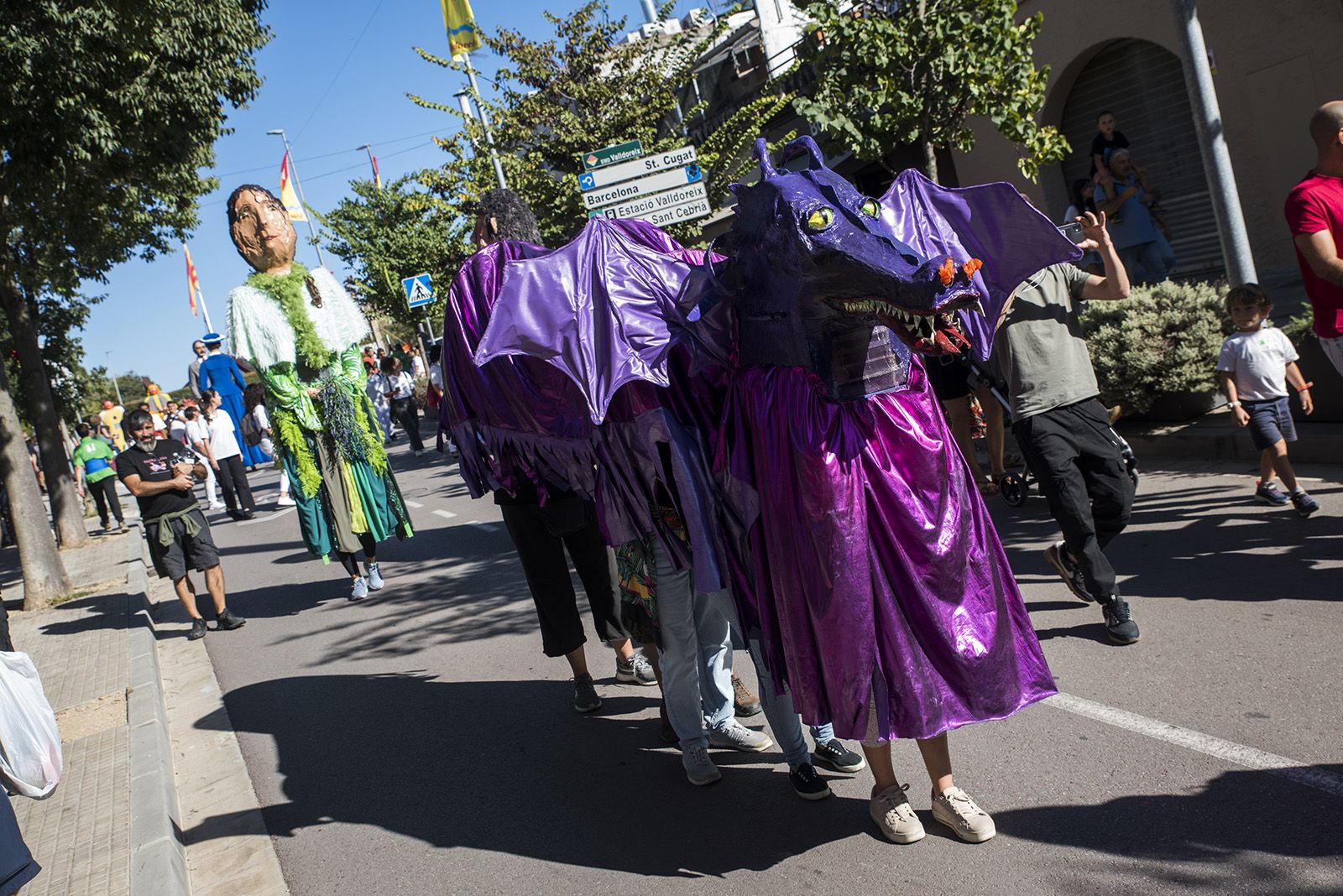 Rua dels Gegants a la Festa Major de Valldoreix. FOTO: Bernat Millet (TOT Sant Cugat)