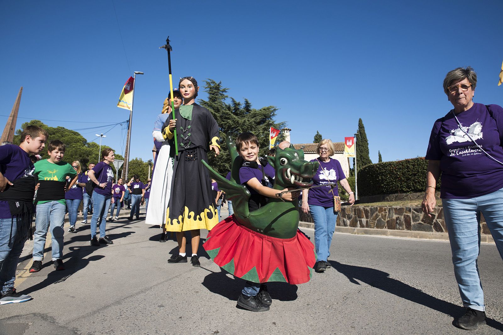 Rua dels Gegants a la Festa Major de Valldoreix. FOTO: Bernat Millet (TOT Sant Cugat)