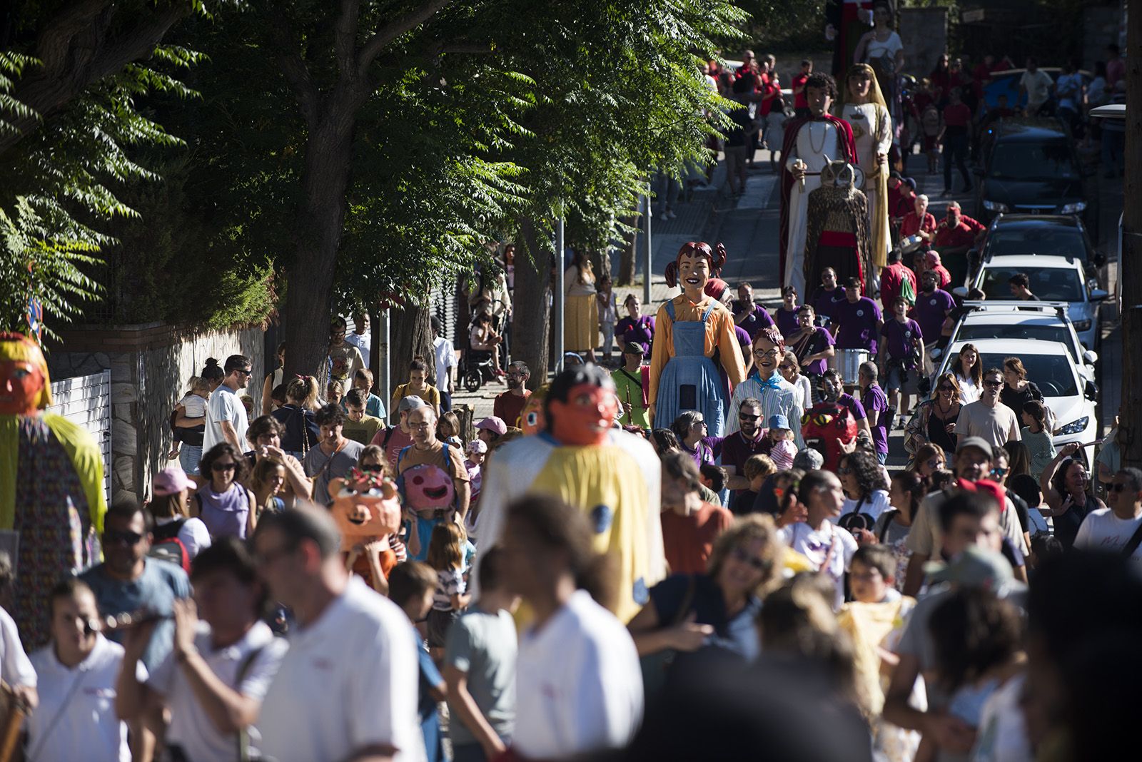 Rua dels Gegants a la Festa Major de Valldoreix. FOTO: Bernat Millet (TOT Sant Cugat)