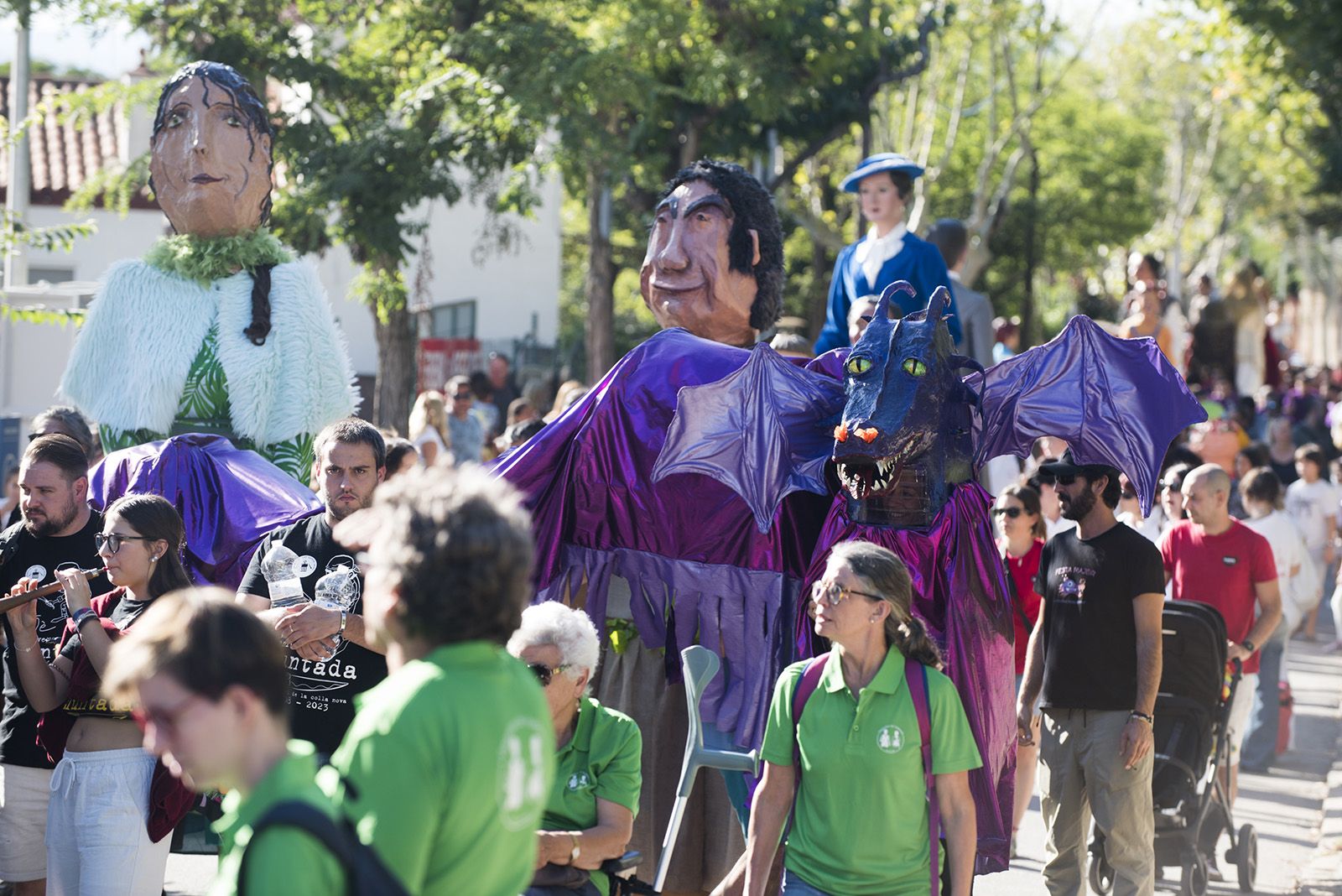 Rua dels Gegants a la Festa Major de Valldoreix. FOTO: Bernat Millet (TOT Sant Cugat)