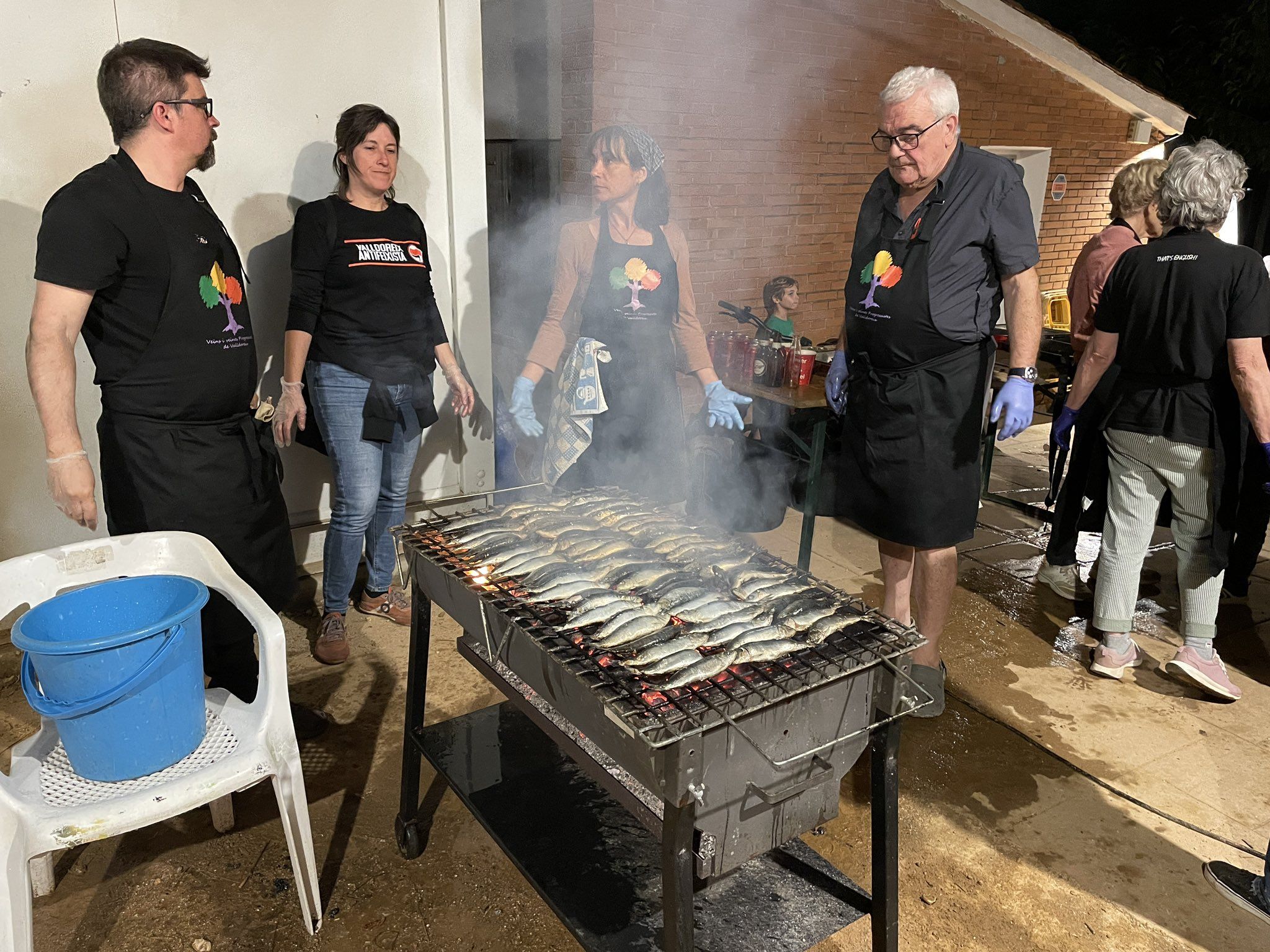 Sardinada Ecològica Popular a la Festa Major de Valldoreix. FOTO: EMD Valldoreix