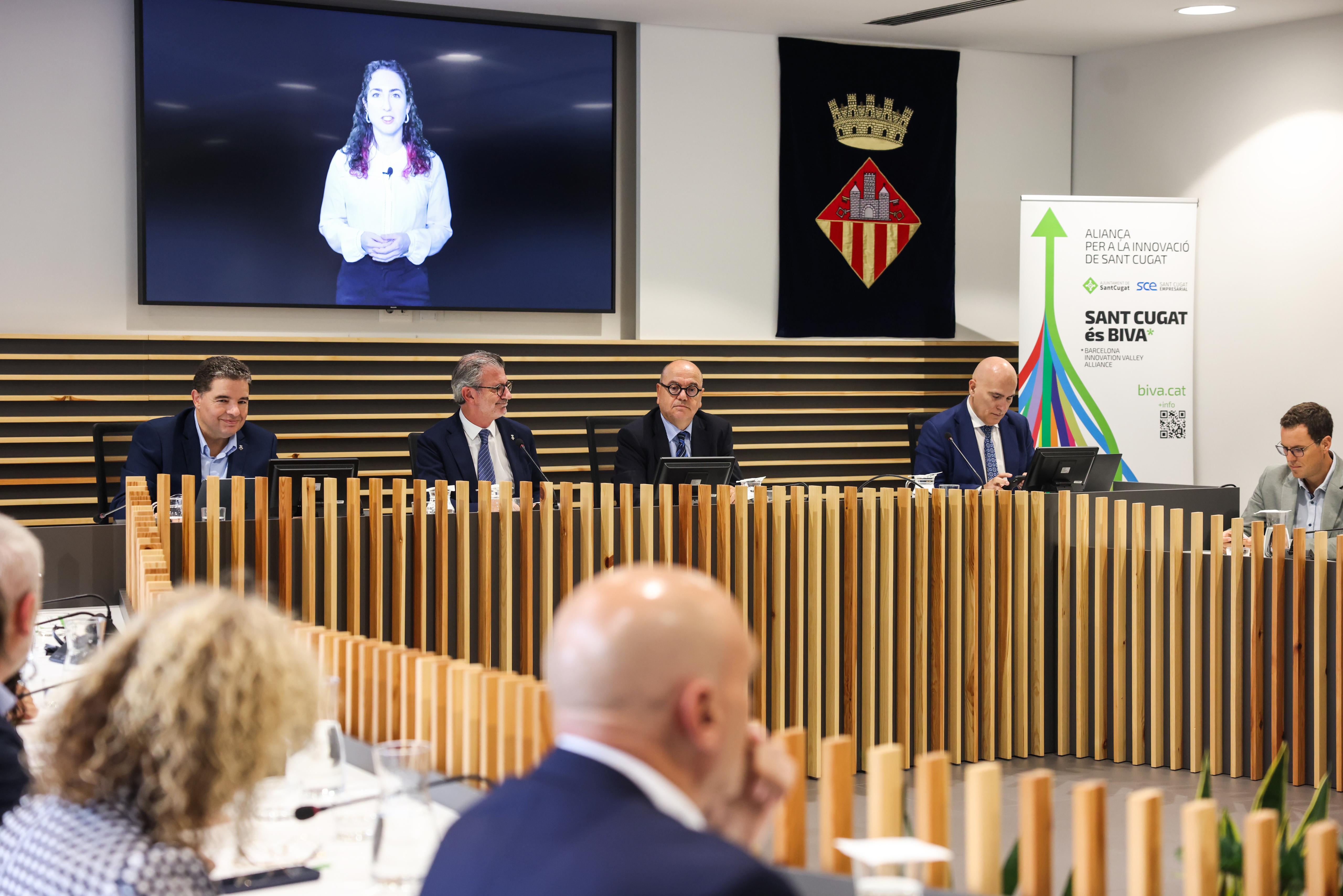 L'acte s'ha celebrat a la sala de plens de l'ajuntament FOTO: Lali Puig (Ajuntament de Sant Cugat)