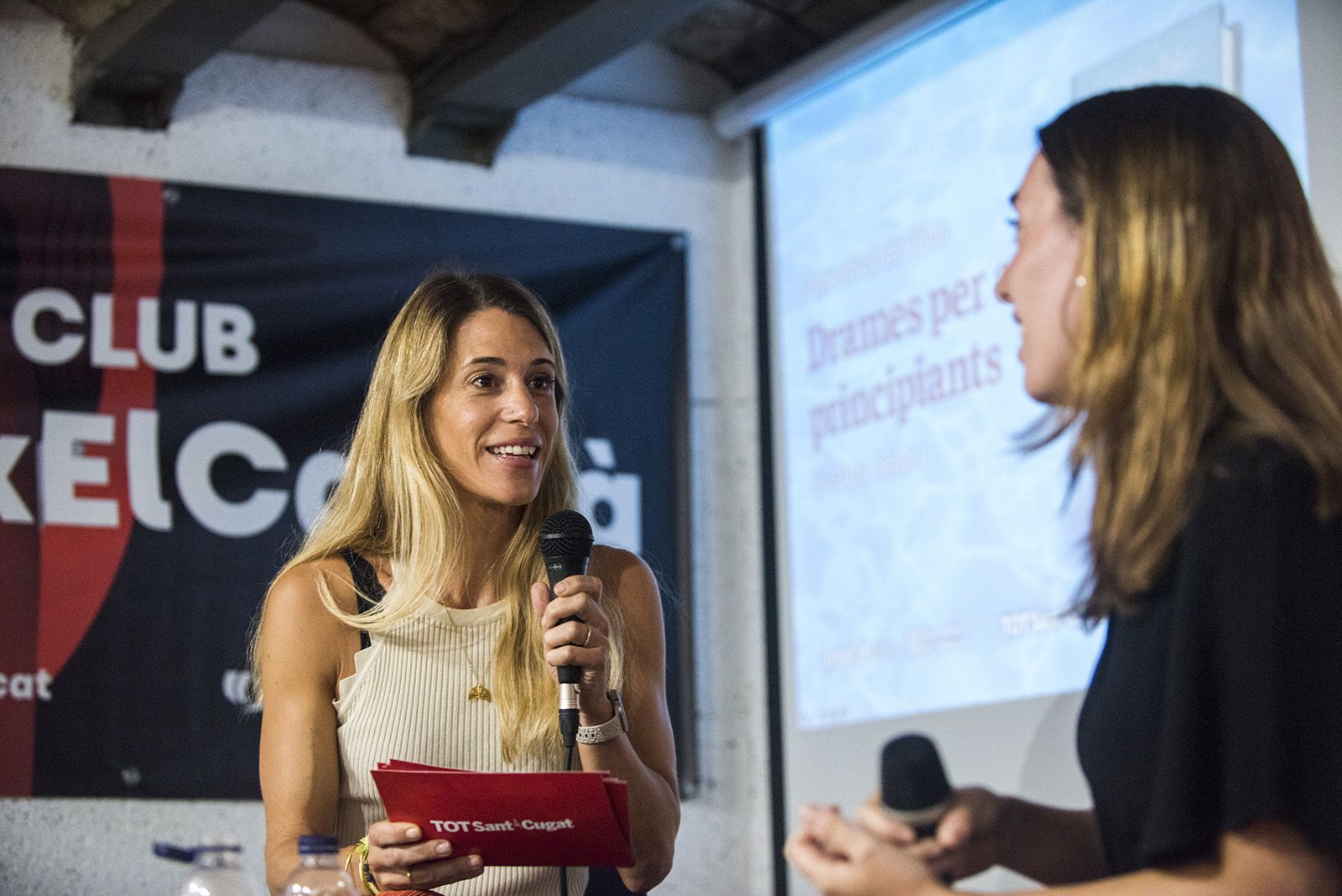 Presentació del llibre 'Drames per a principiants' de Maria Sellas Palat. FOTO: Bernat Millet.