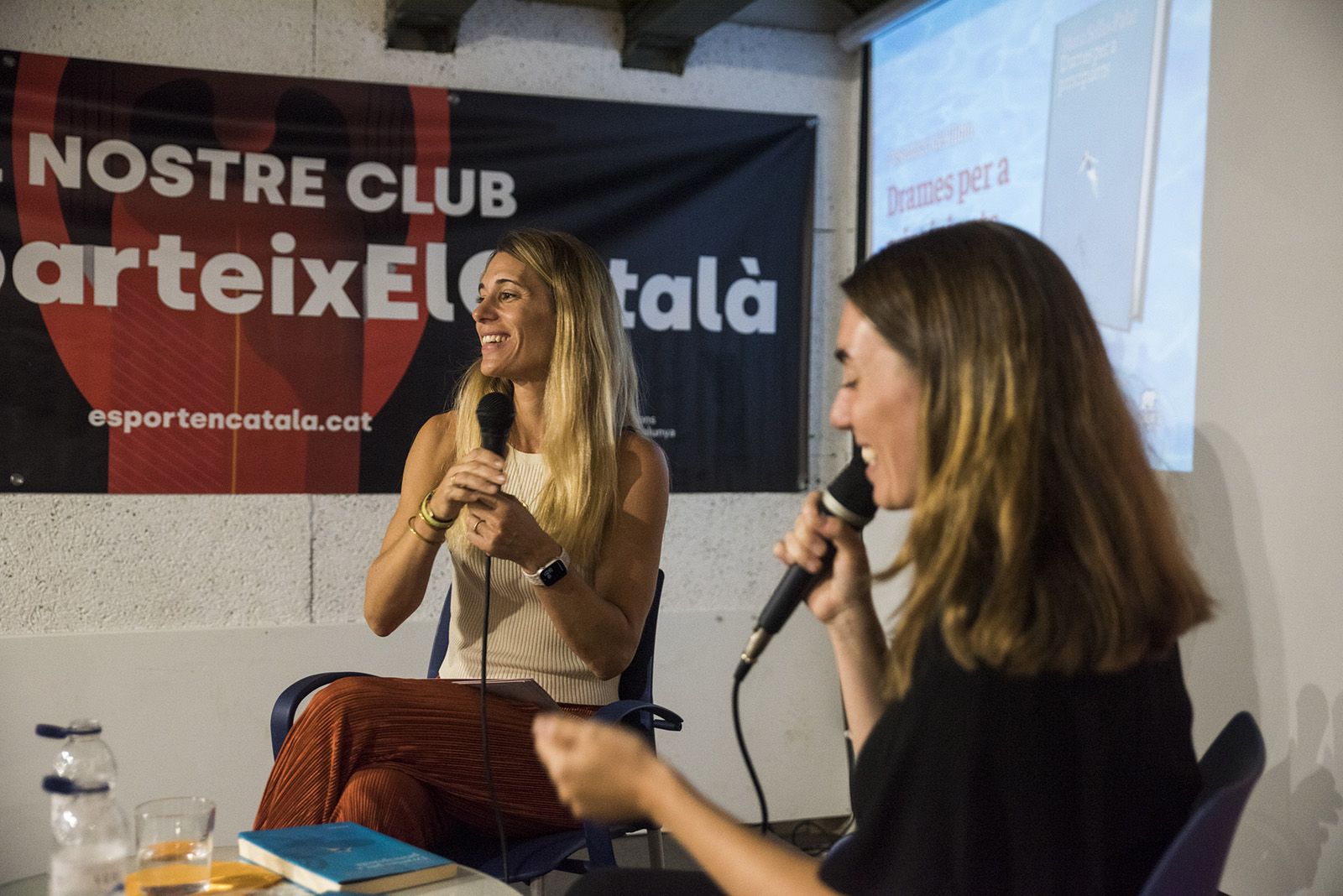 Presentació del llibre 'Drames per a principiants' de Maria Sellas Palat. FOTO: Bernat Millet.