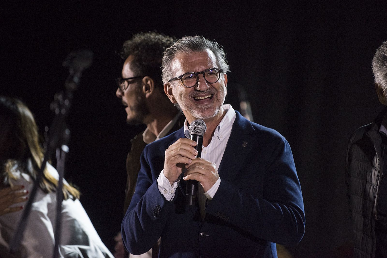 Pregó de la Festa del Barri a càrrec de Pati Lepe i Toni Gual. FOTO: Bernat Millet.