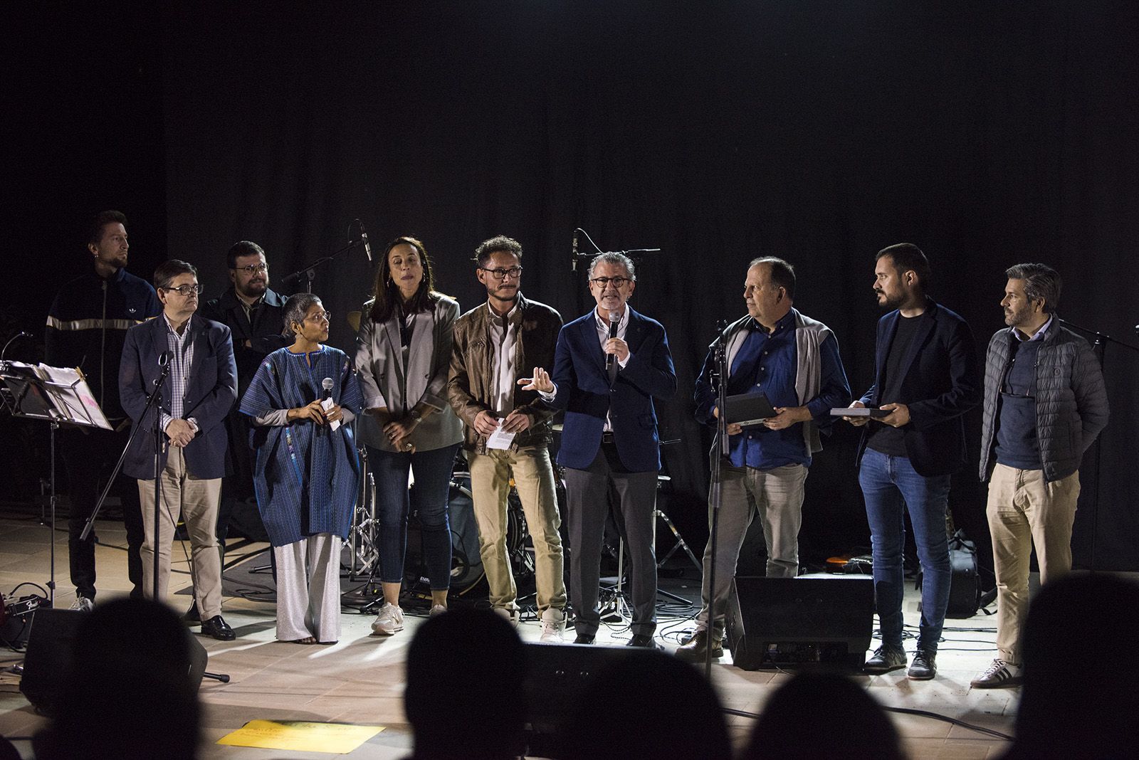 Pregó de la Festa del Barri a càrrec de Pati Lepe i Toni Gual. FOTO: Bernat Millet.