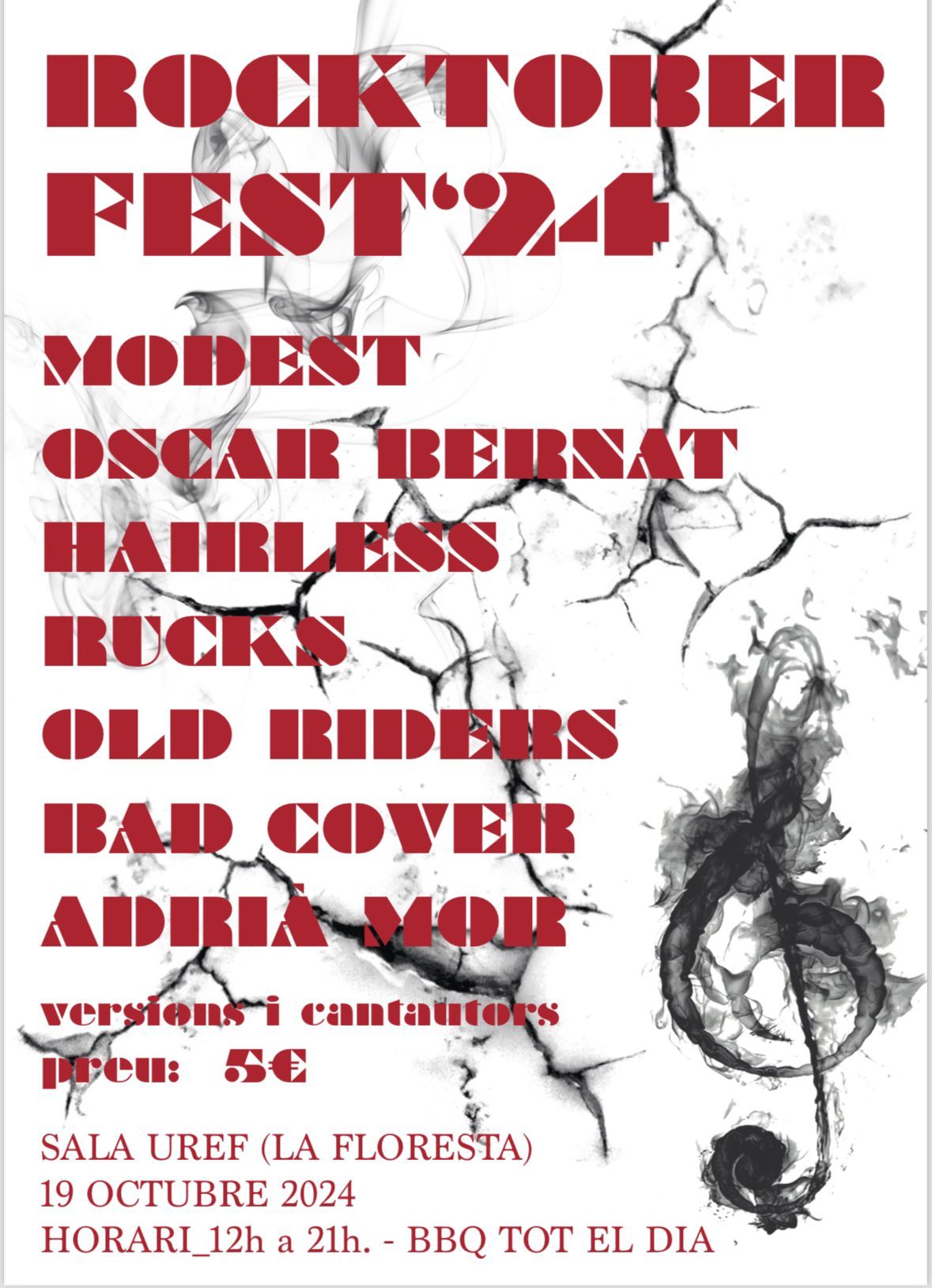 Cartell del Rocktober Fest 2024. FOTO: Cedida per Marc Cardona