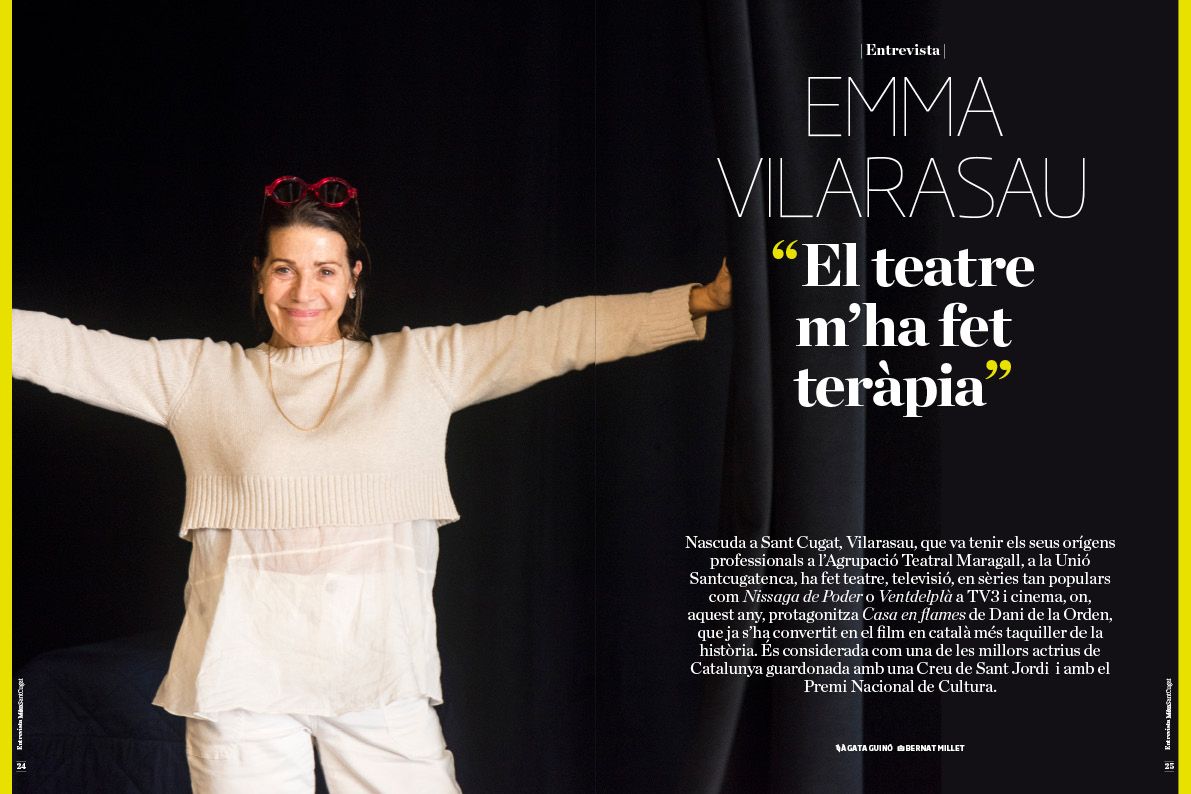 Entrevista en profunditat a l'actriu santcugatenca, Emma Vilarasau