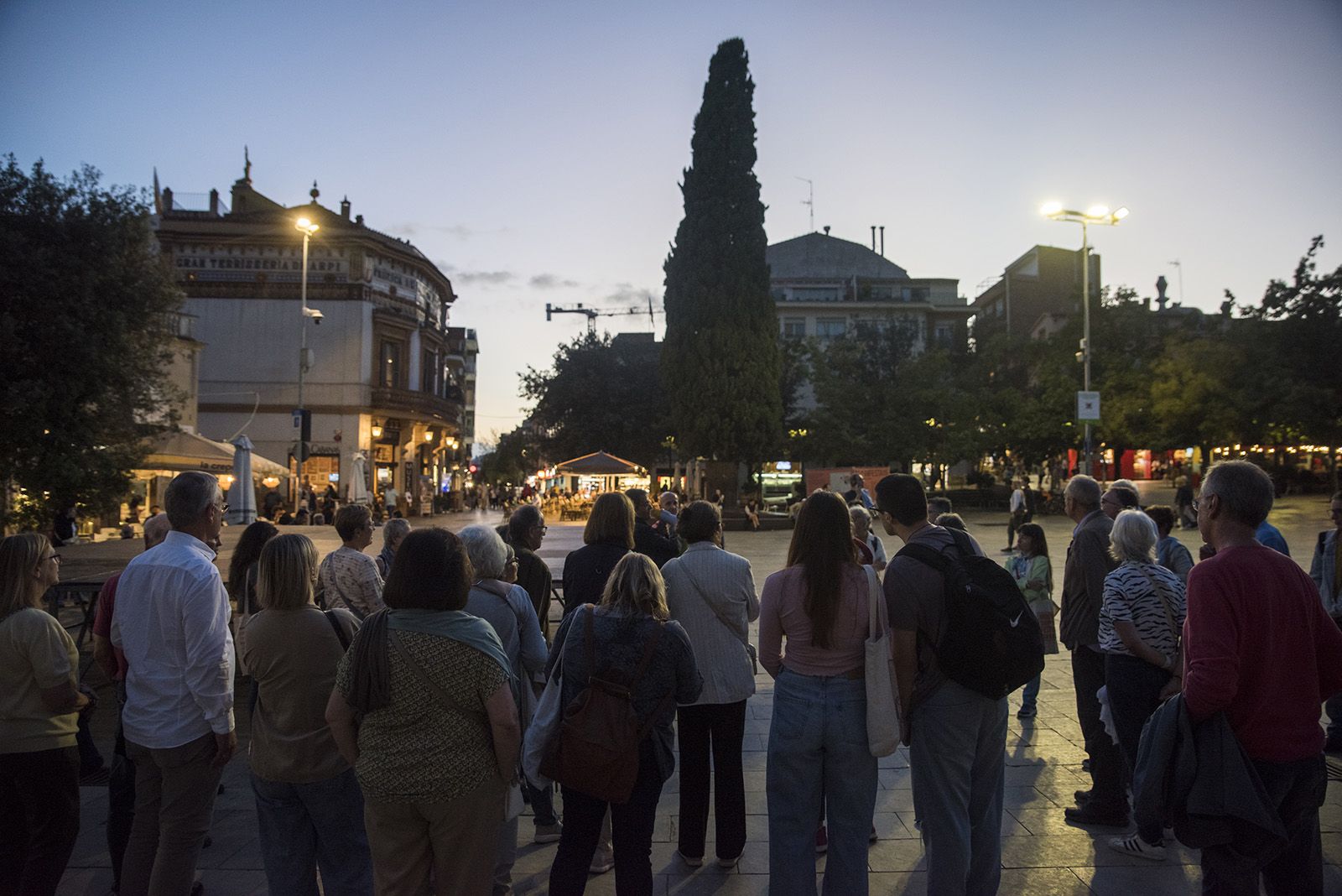 Visita guiada als arbres de Sant Cugat. FOTO: Bernat Millet.