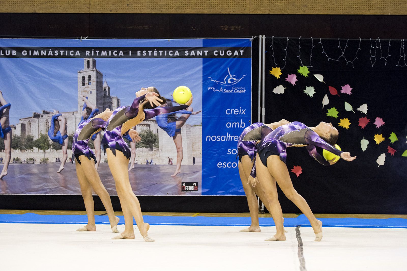 Presentació d'equips del Club Gimnàstica Rítmica i Estètica Sant Cugat. FOTO: Bernat Millet (TOT Sant Cugat)