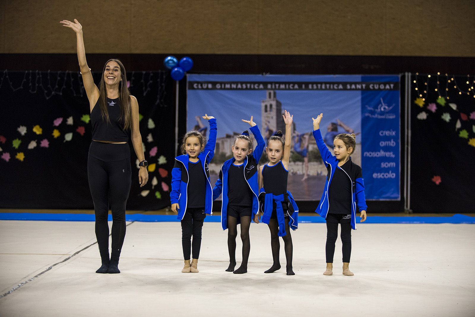 Presentació d'equips del Club Gimnàstica Rítmica i Estètica Sant Cugat. FOTO: Bernat Millet (TOT Sant Cugat)