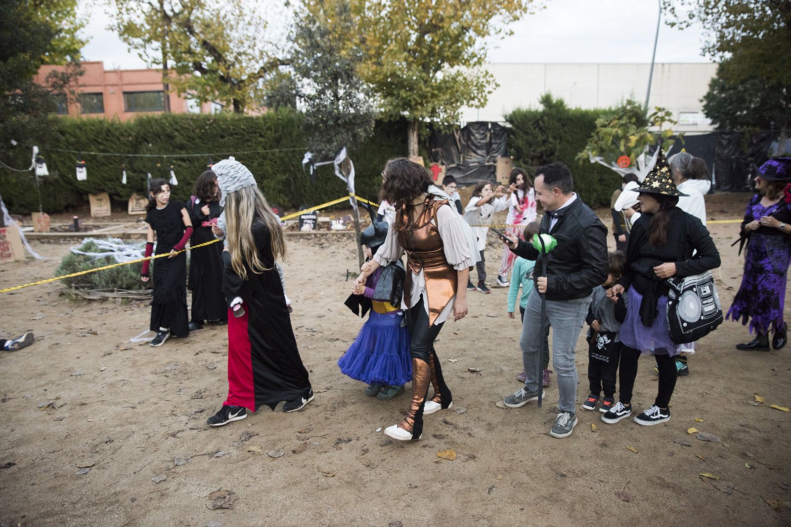 Túnel del terror a l'escola Collserola. FOTO: Bernat Millet