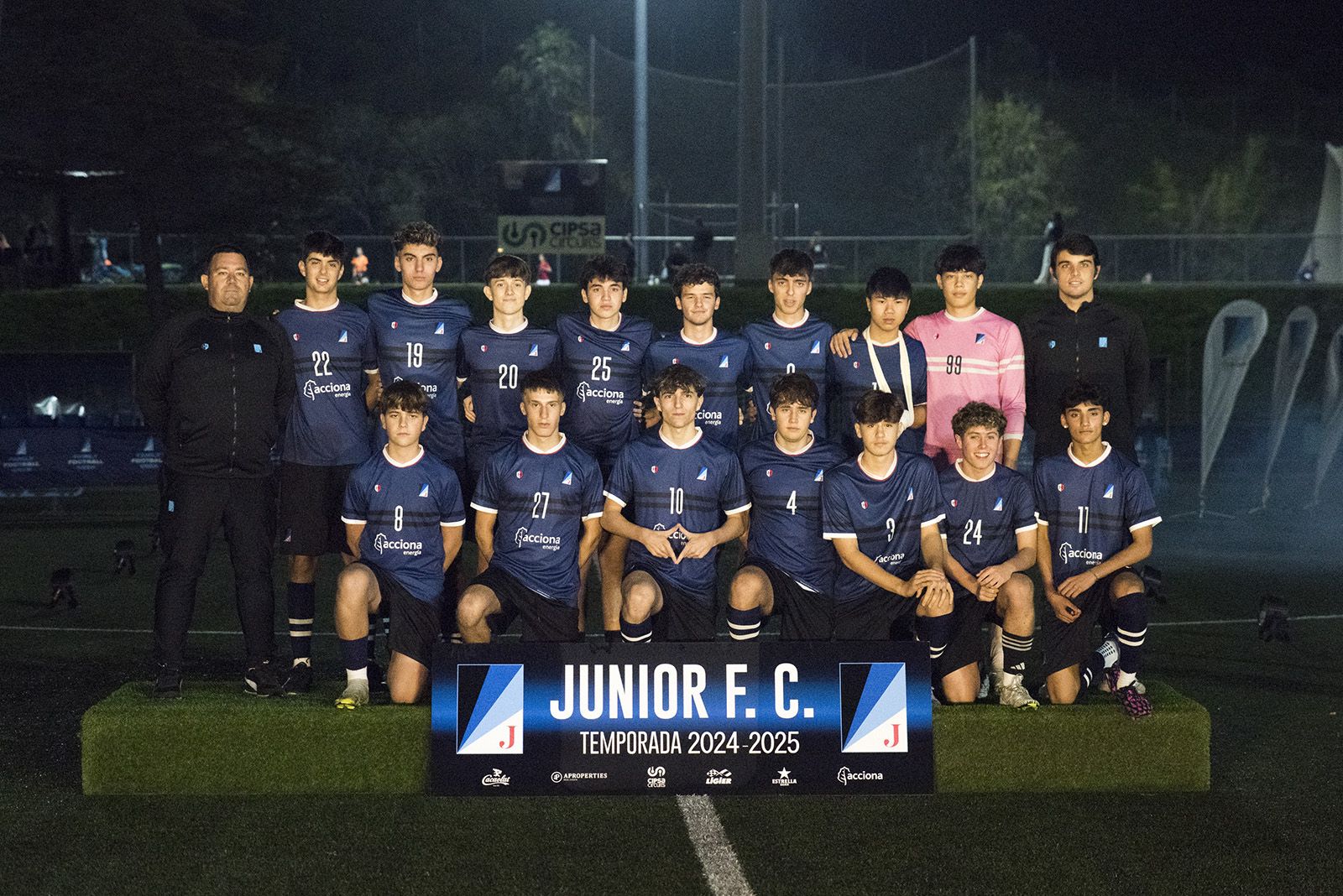 Presentació d'equips de futbol del Junior FC. FOTO: Bernat Millet.