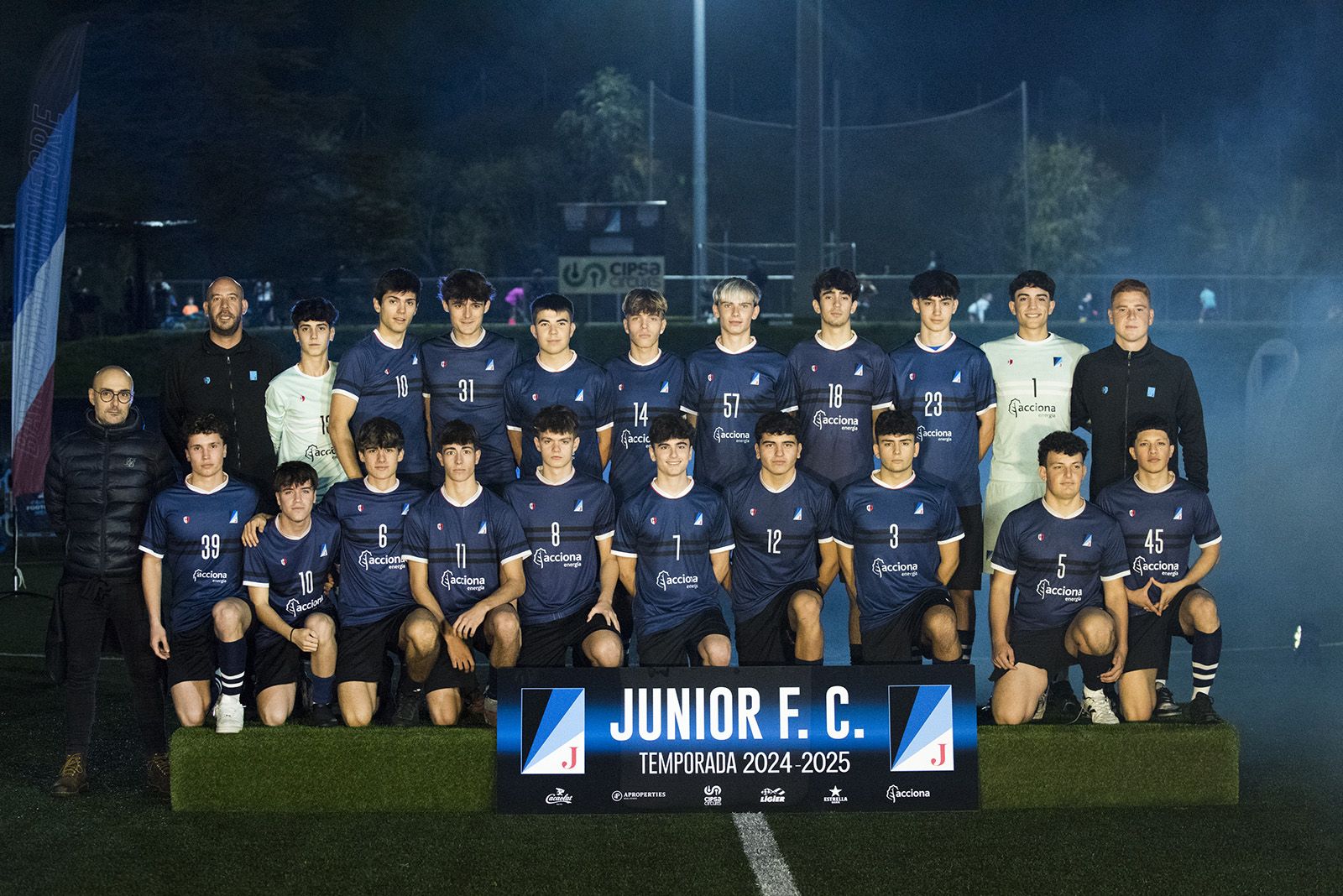 Presentació d'equips de futbol del Junior FC. FOTO: Bernat Millet.