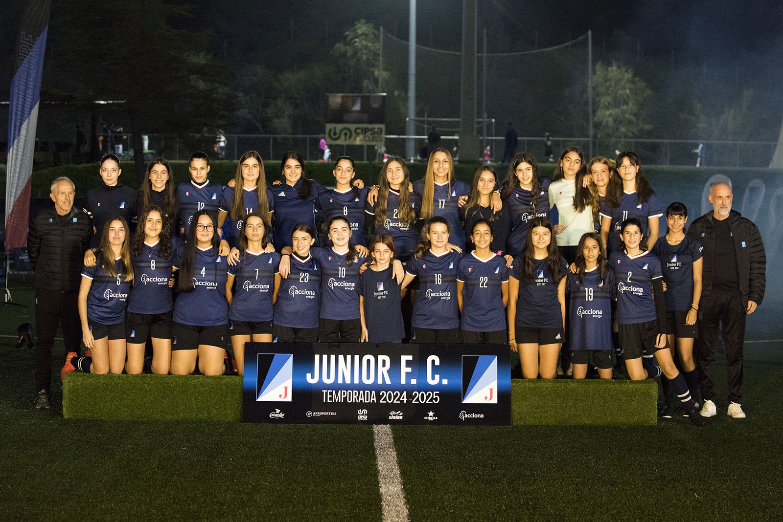 Presentació d'equips de futbol del Junior FC. FOTO: Bernat Millet.