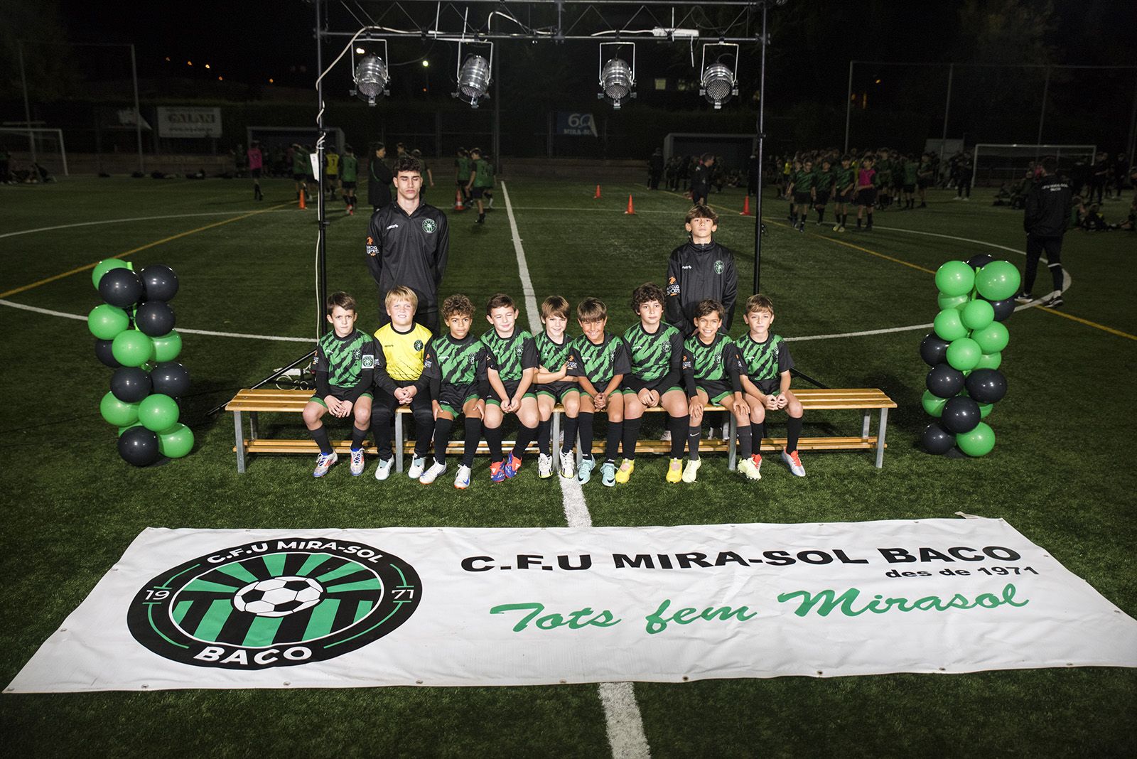 Presentació d'equips de futbol del CFU MIRA-SOL BACO. FOTO: Bernat Millet.