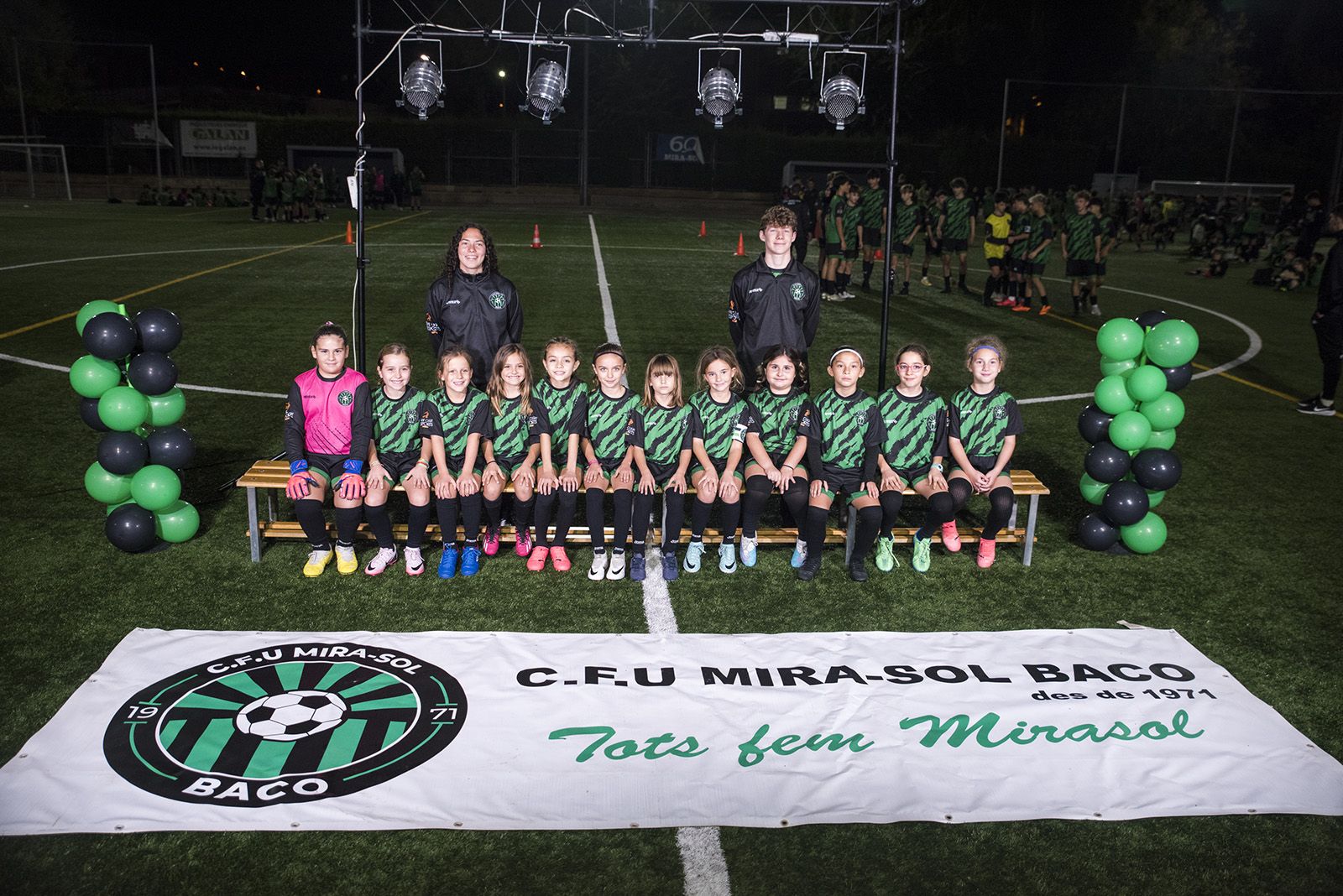 Presentació d'equips de futbol del CFU MIRA-SOL BACO. FOTO: Bernat Millet.