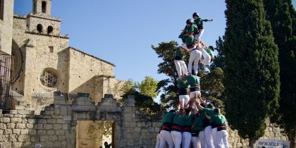 Moment de la caiguda dels Gausacs FOTO: Mireia Comas (TOT Sant Cugat) 