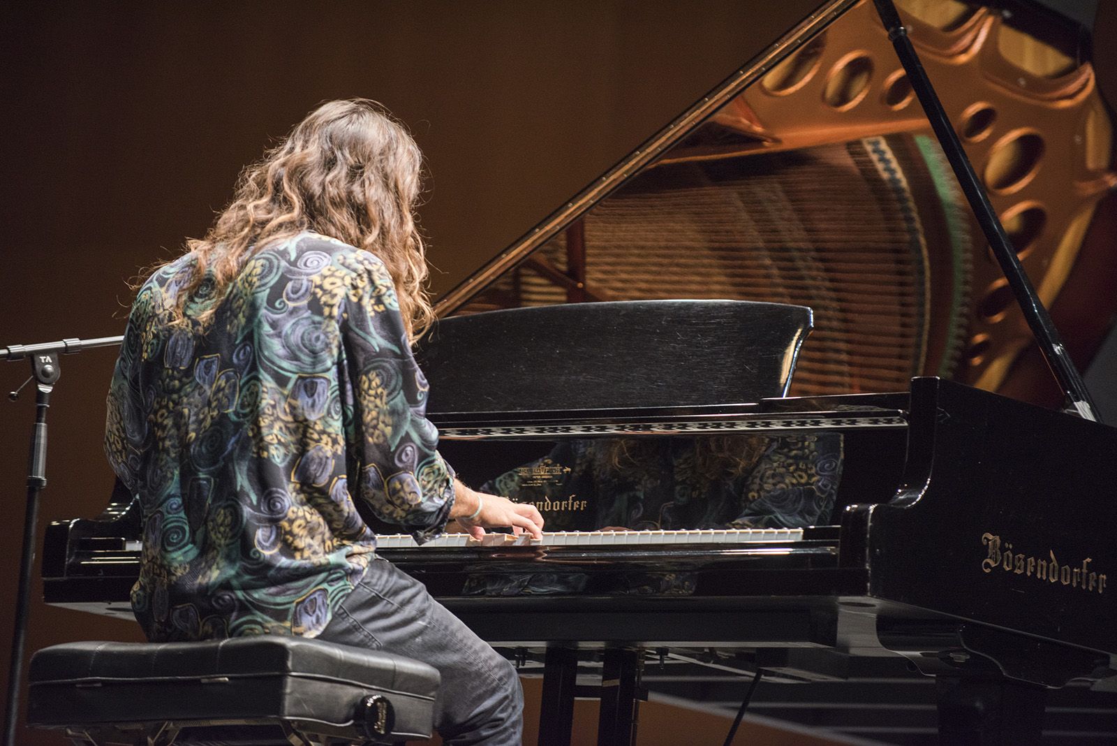 Lucas Delgado, piano - Música amb fusió de jazz. FOTO: Bernat Millet.