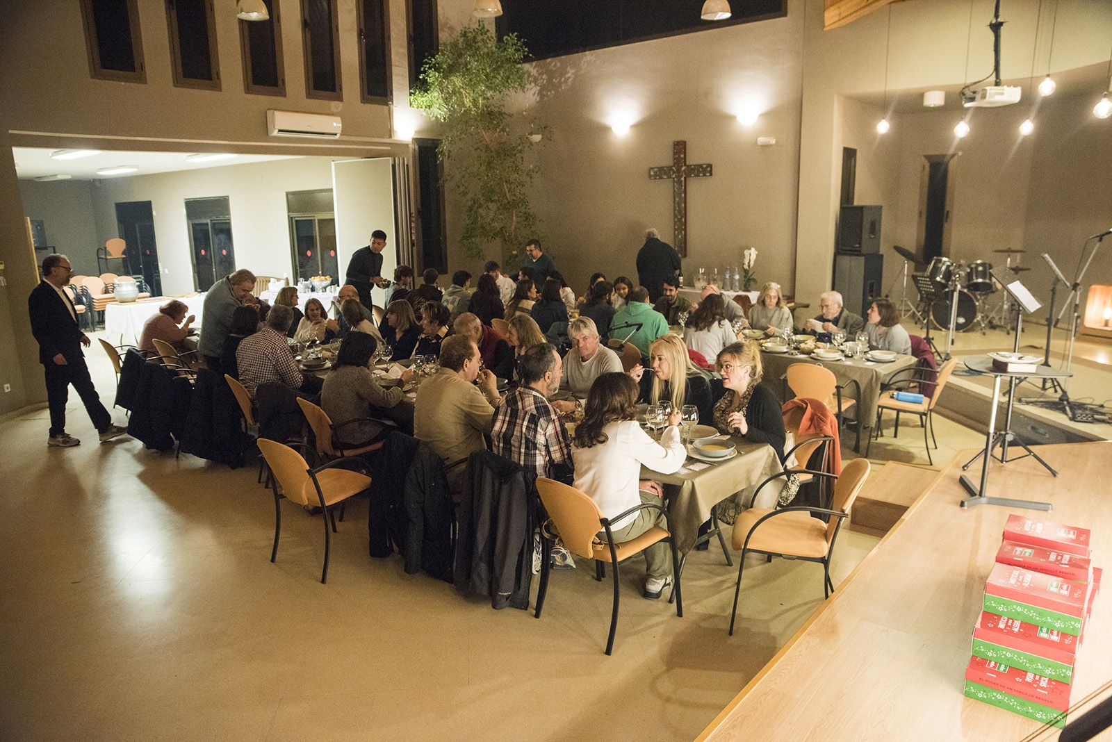 Sopar d'acció de gràcies de l'Església Protestant de Valldoreix. FOTO: Bernat Millet.