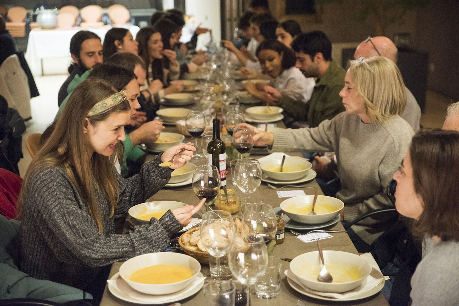 Sopar d'acció de gràcies de l'Església Protestant de Valldoreix. FOTO: Bernat Millet.