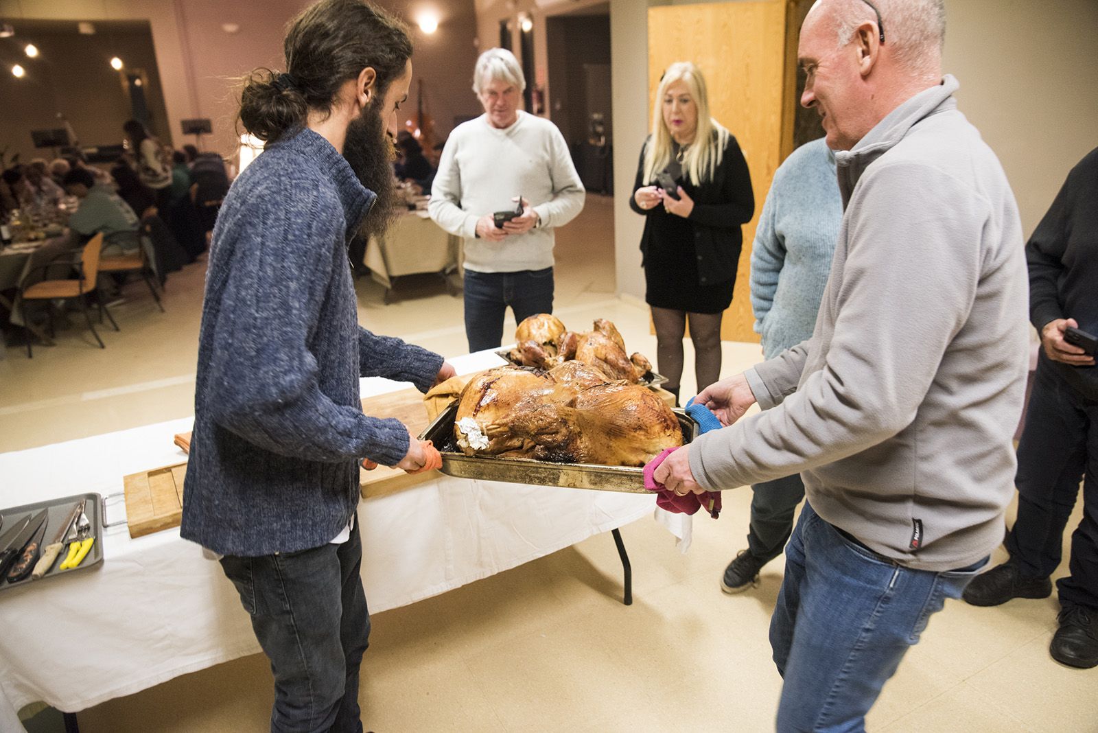 Sopar d'acció de gràcies de l'Església Protestant de Valldoreix. FOTO: Bernat Millet.