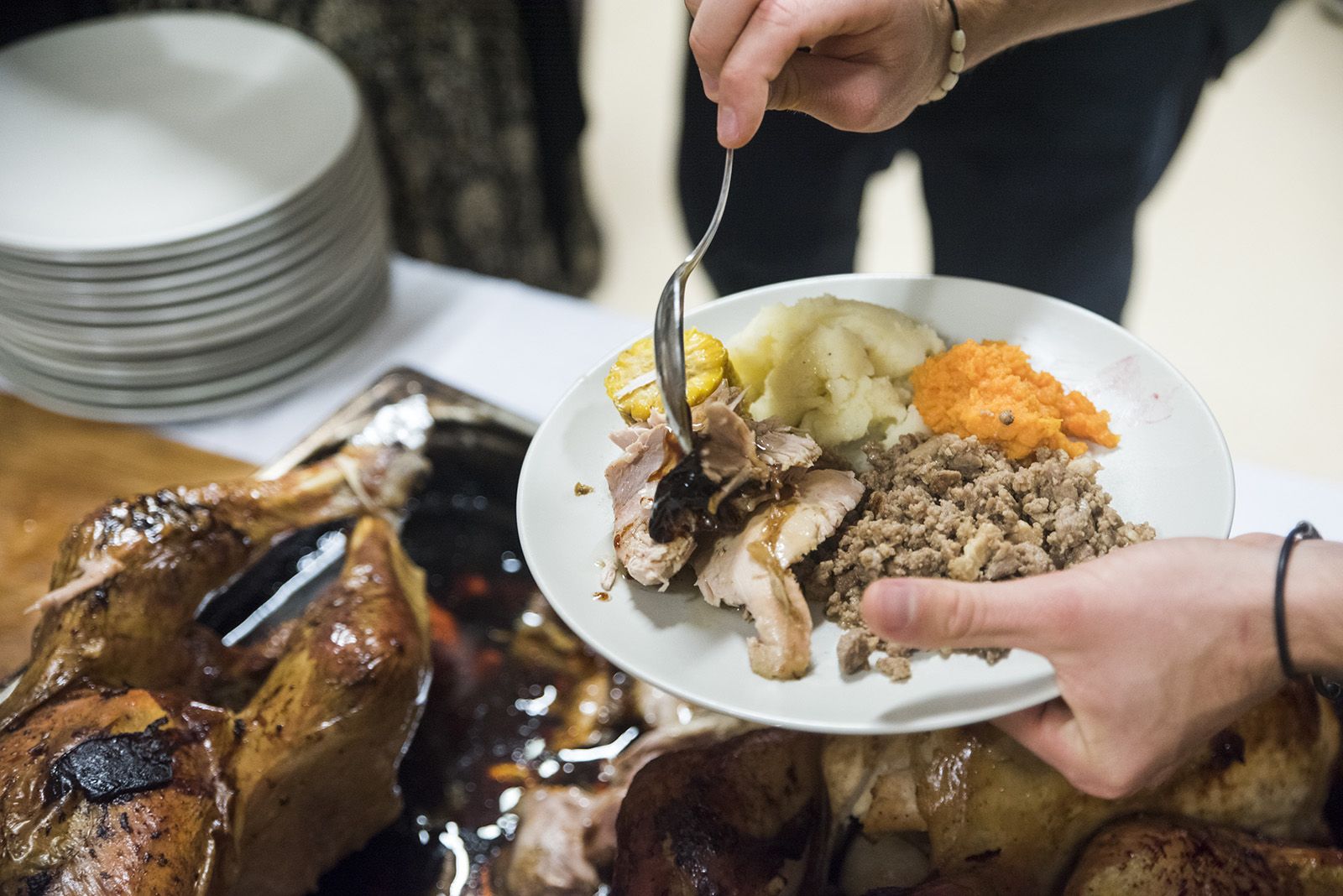 Sopar d'acció de gràcies de l'Església Protestant de Valldoreix. FOTO: Bernat Millet.