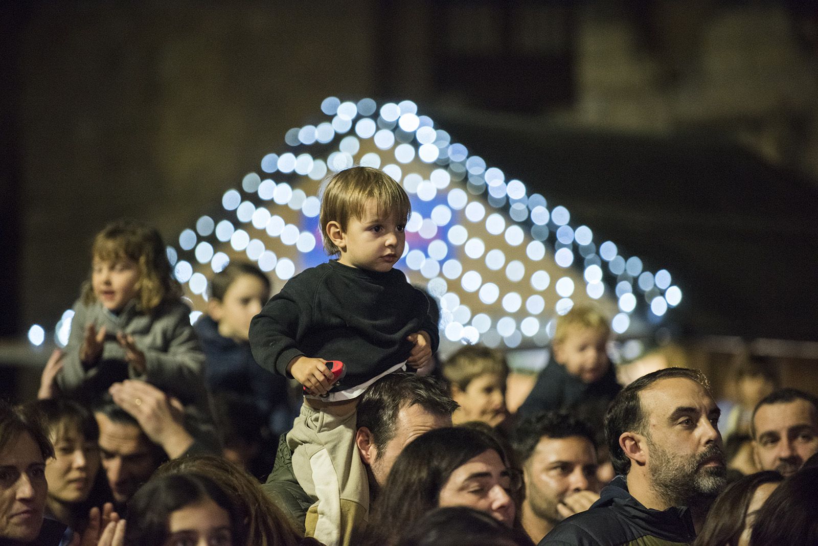 Encesa de llums de Nadal. FOTO: Bernat Millet.