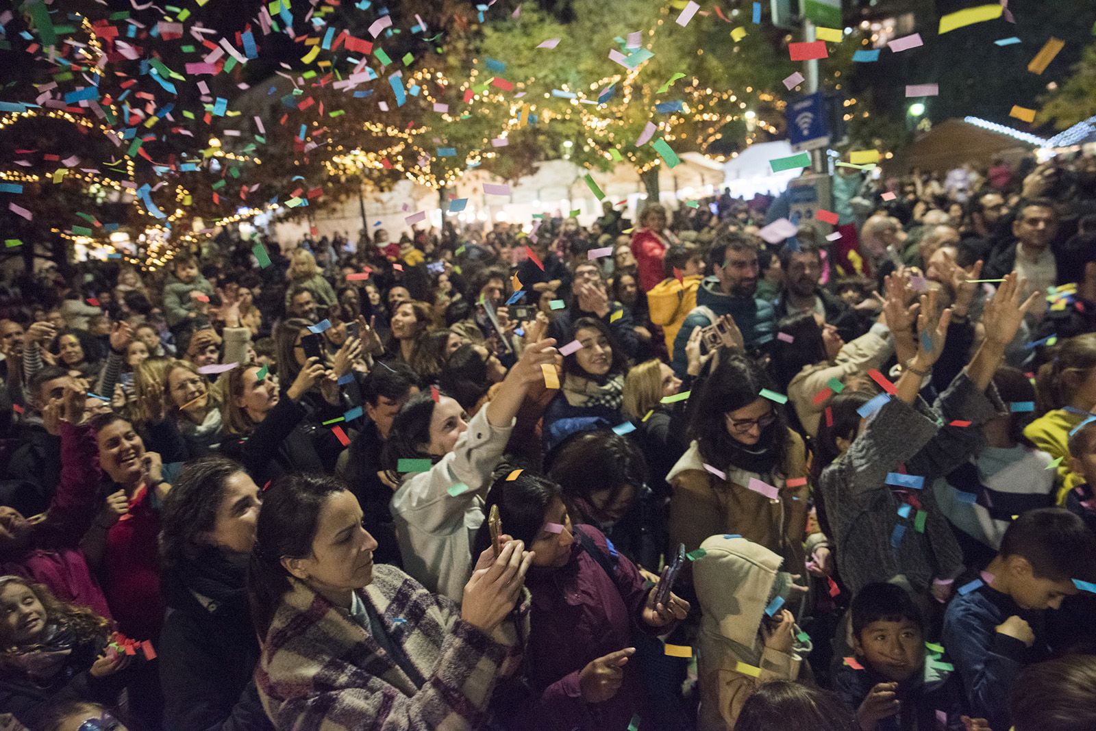 Encesa de llums de Nadal. FOTO: Bernat Millet.