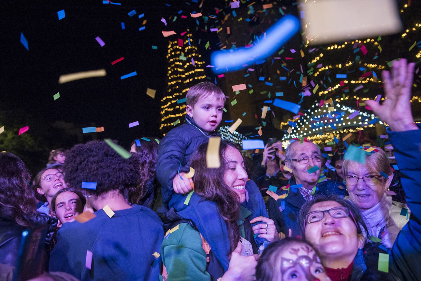 Encesa de llums de Nadal. FOTO: Bernat Millet.