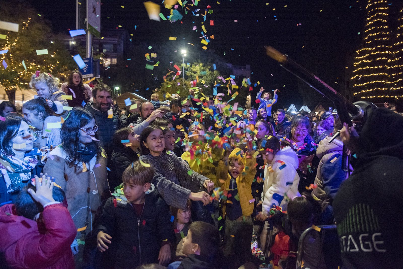 Encesa de llums de Nadal. FOTO: Bernat Millet.