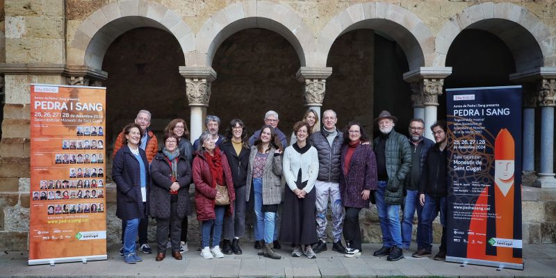 Fotografia de família de Pedra i Sang, en la presentació de la 24a edició. FOTO: Pedra i Sang